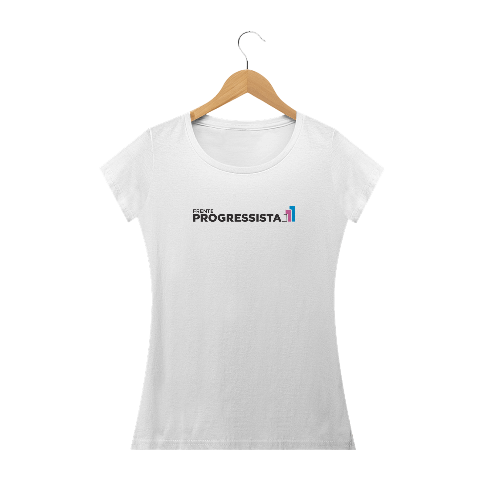 Nome do produto: CAMISETA FEMININA FRENTE PROGRESSISTA
