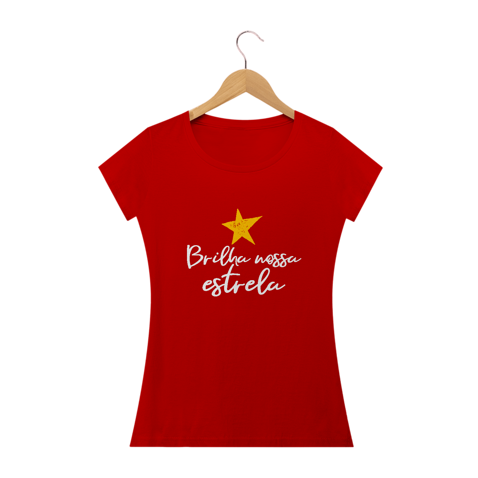 Nome do produto: CAMISETA BRILHA NOSSA ESTRELA