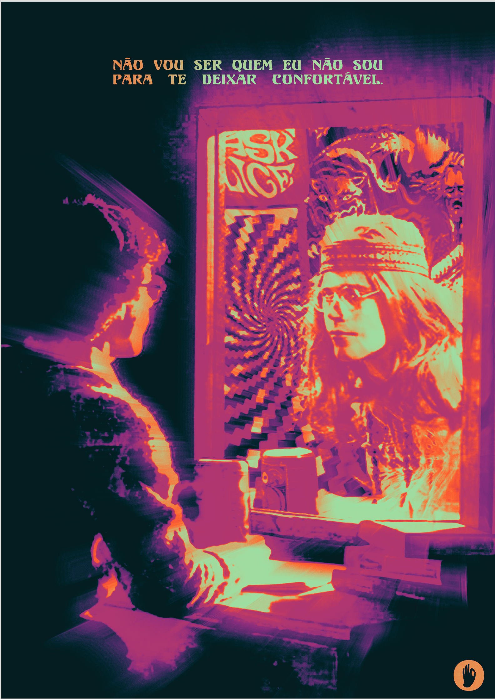 Nome do produto: Poster / Canvas - Não vou ser quem eu não sou