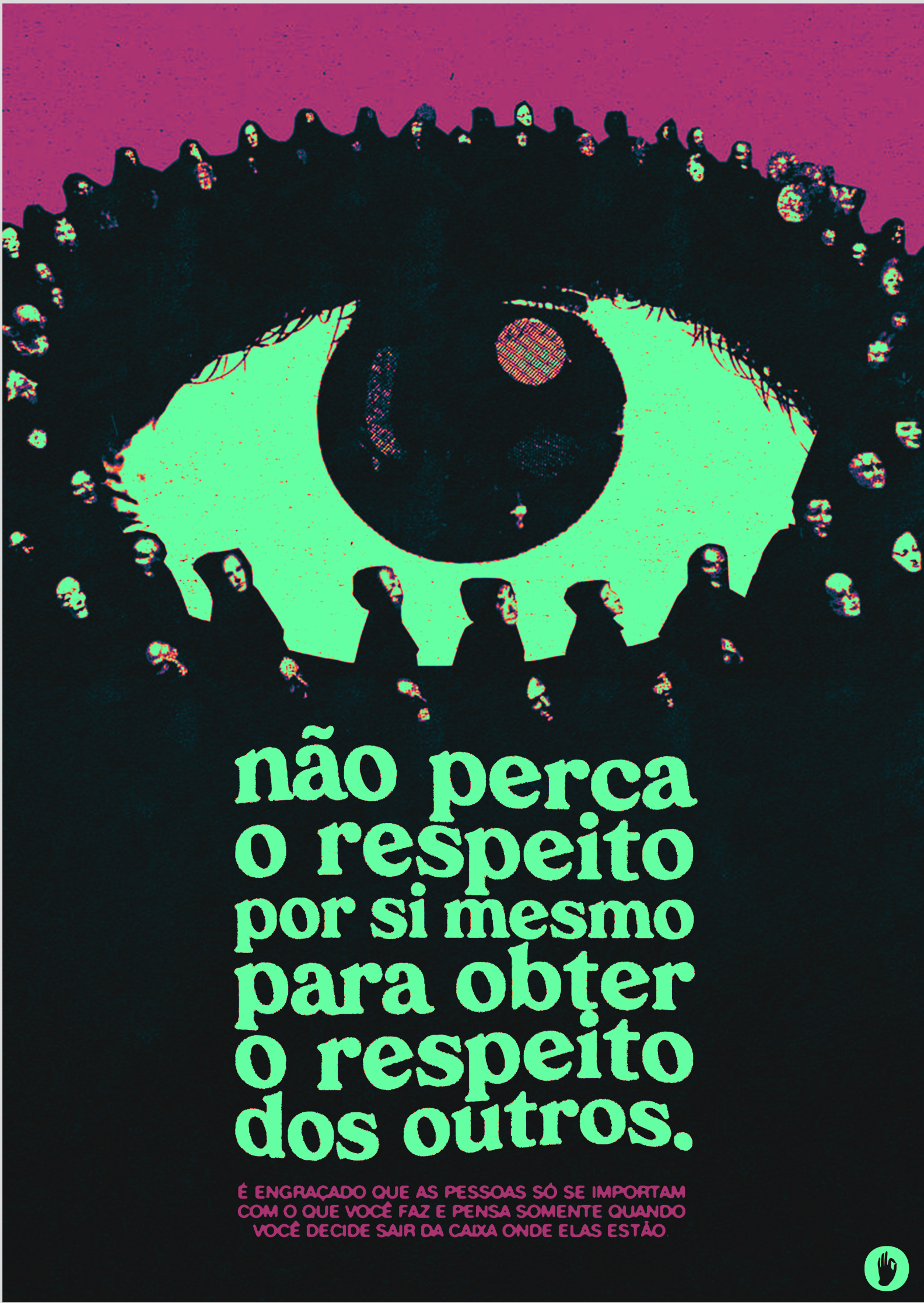 Nome do produto: Poster / Canvas - Não perca o respeito por si mesmo