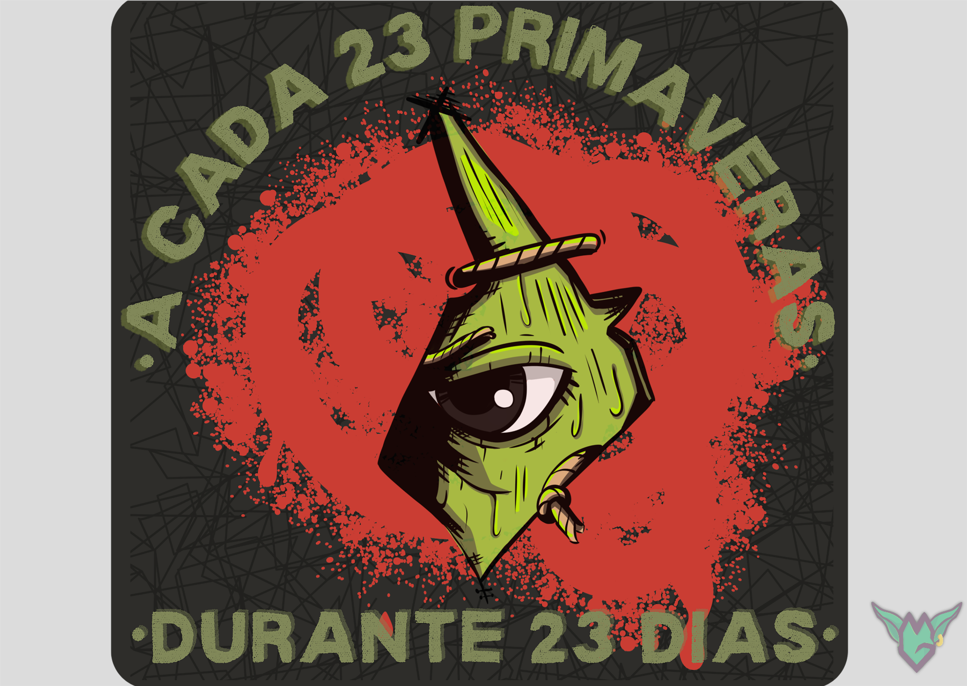 Nome do produto: Pôster Olhos Famintos - Arte by: @deivolart