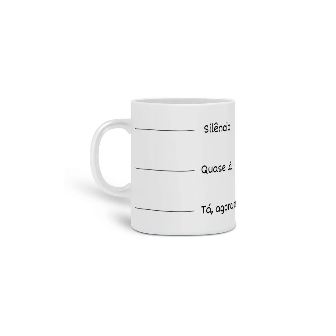 Nome do produto: Caneca Silêncio