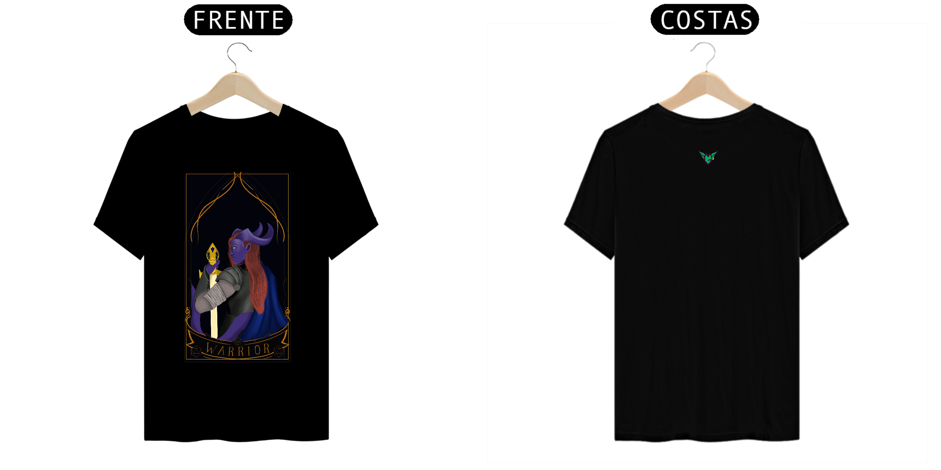 Nome do produto: Coleção Cartas DnD - Warrior - Arte by: @digitaldascaverna