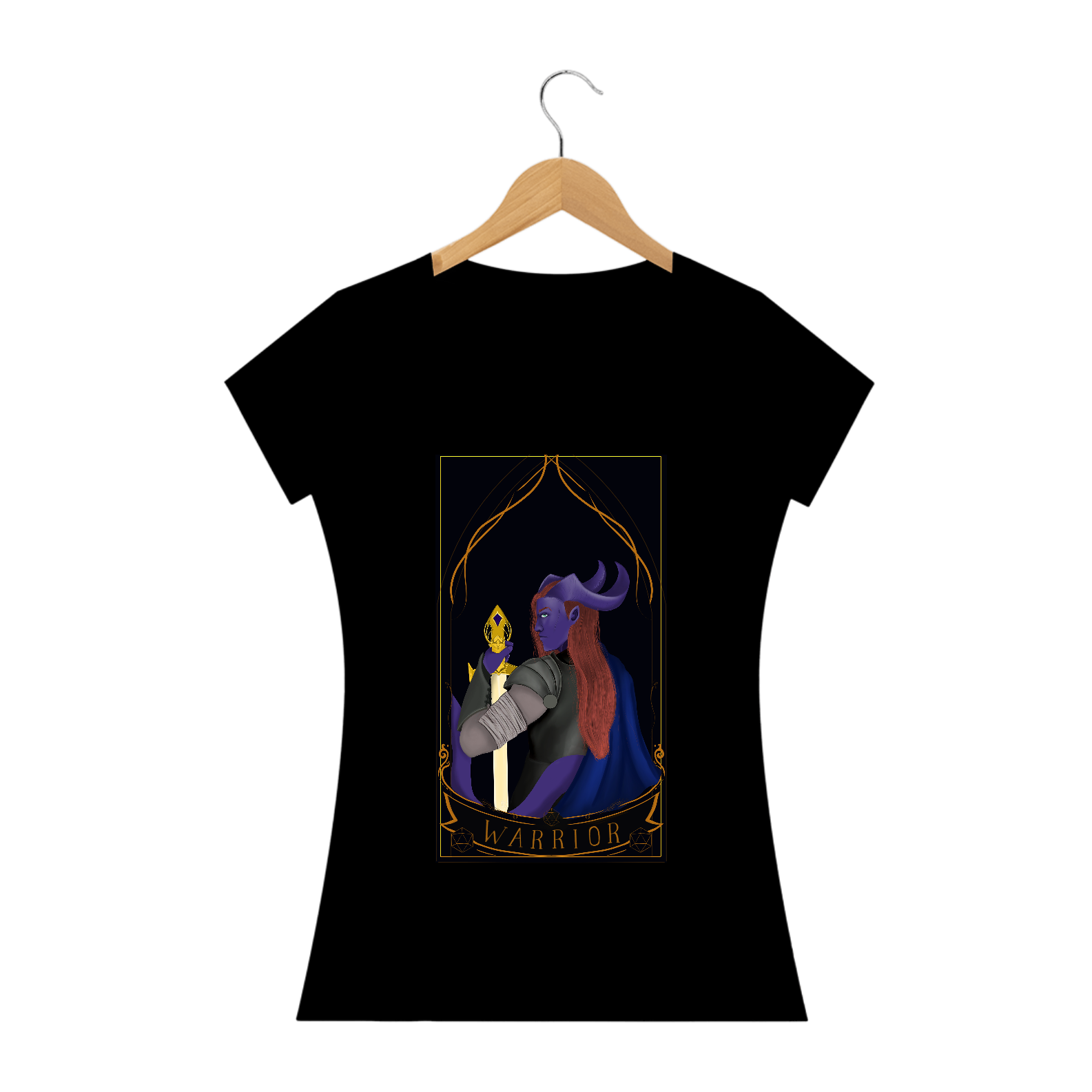 Nome do produto: Coleção Cartas DnD - Warrior - Arte by: @digitaldascaverna