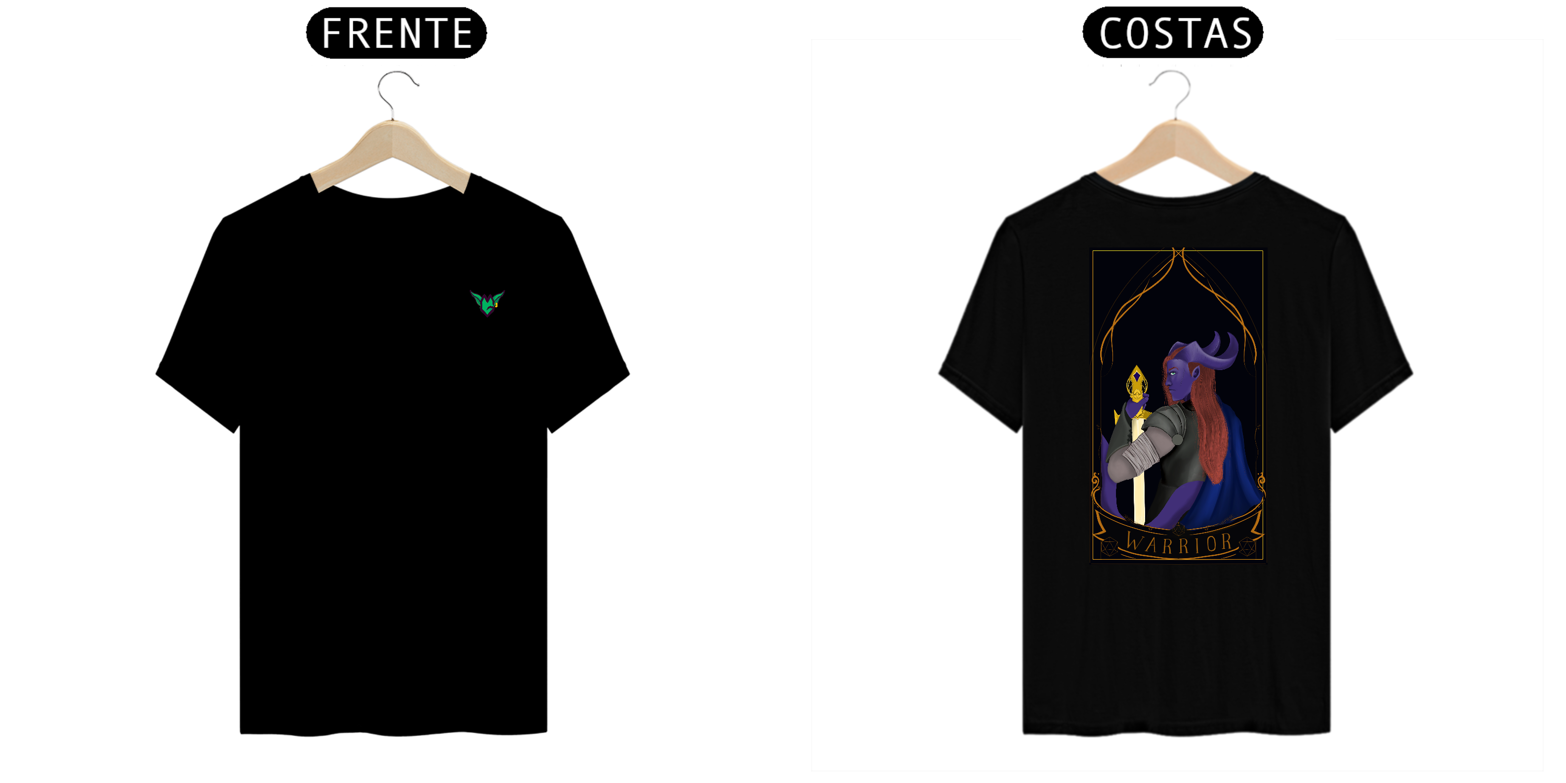 Nome do produto: Coleção Cartas DnD - Warrior - Arte by: @digitaldascaverna