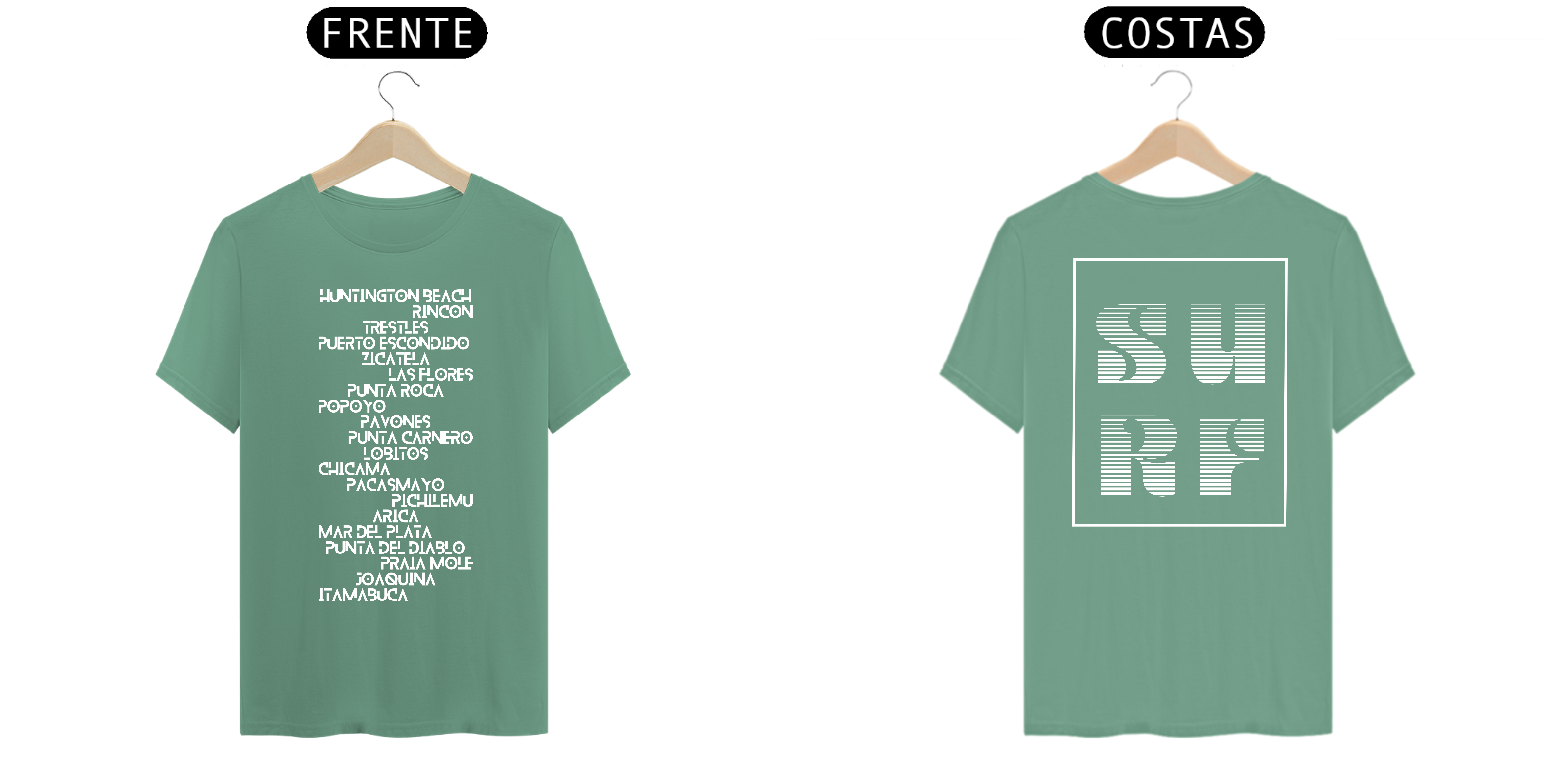 Nome do produto: Praias de surf | Camiseta estonada