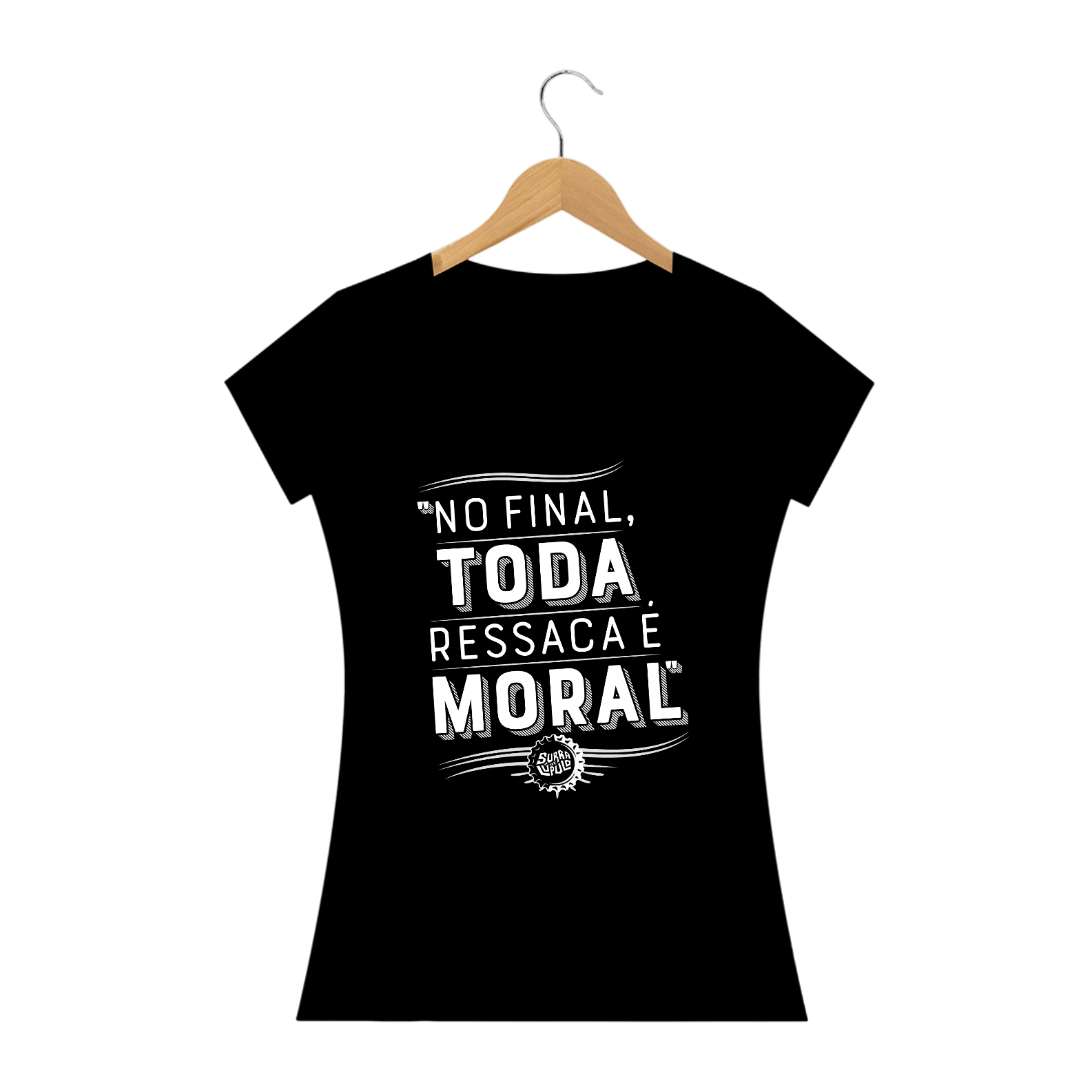 Nome do produto: Ressaca Moral | Long babylook escura