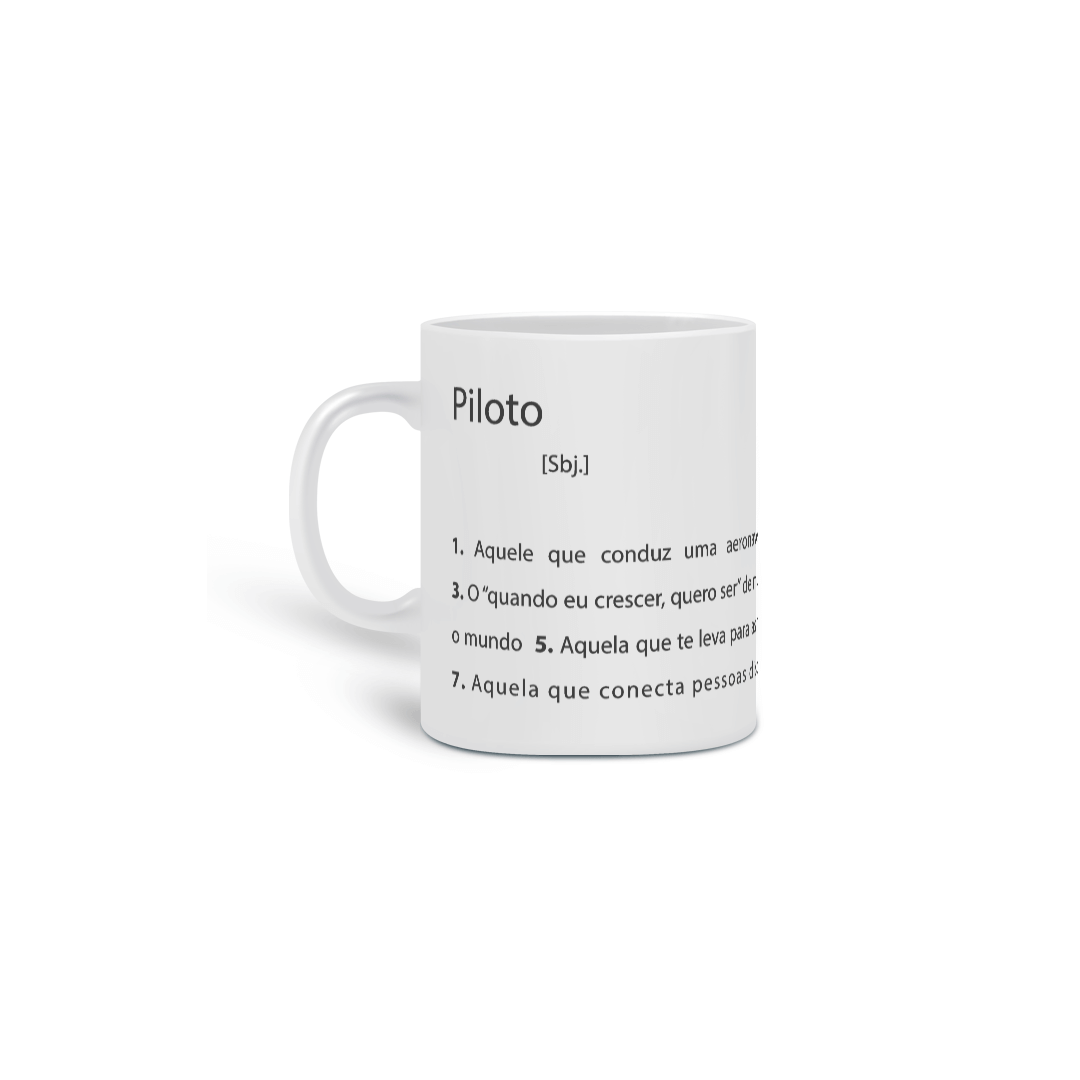 Caneca Piloto Dicionário