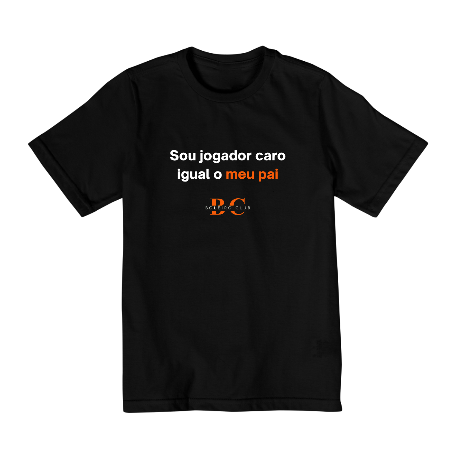 Nome do produto: Camiseta infantil - Sou jogador caro igual o meu pai