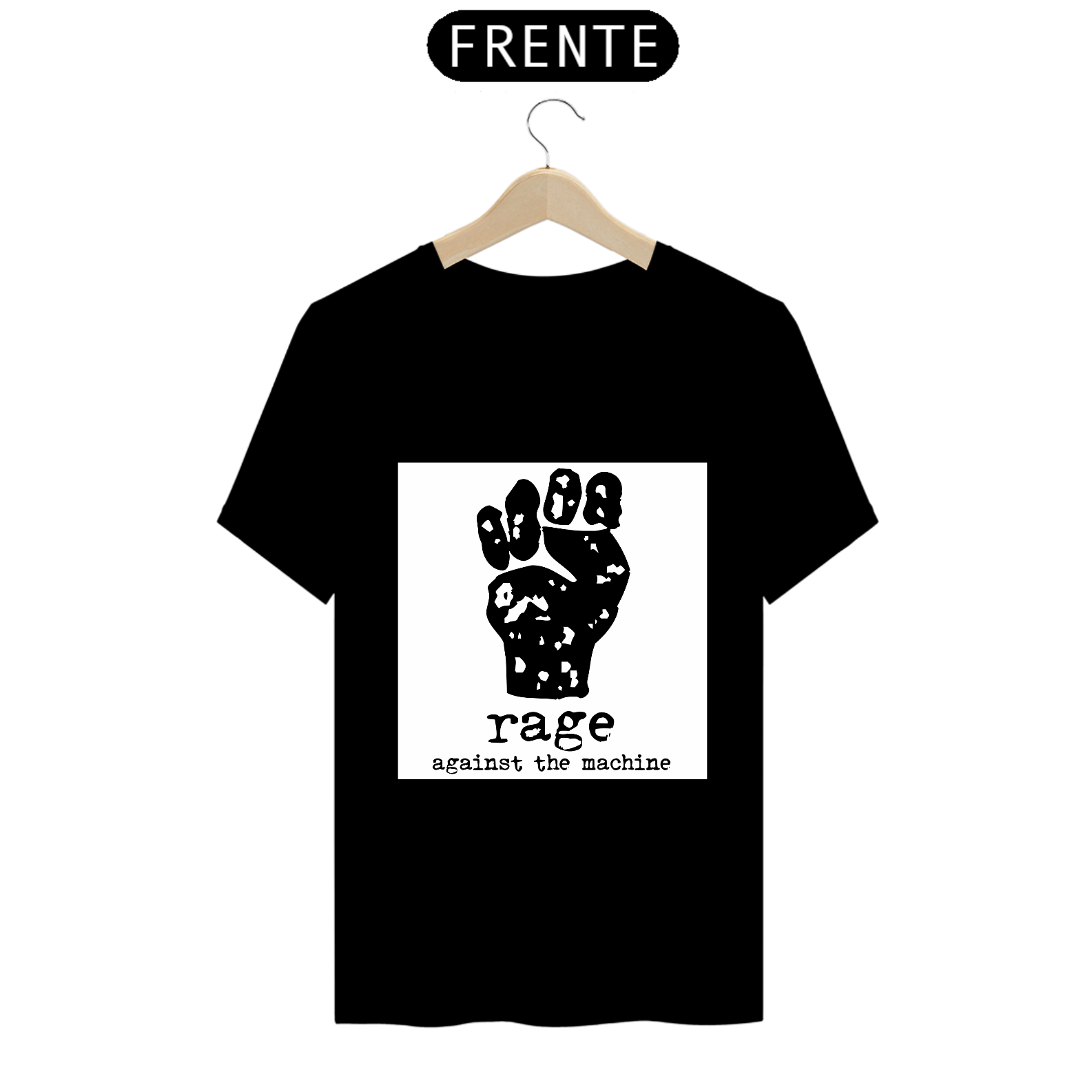 Nome do produto: Camiseta - Rage against the machine LOGO