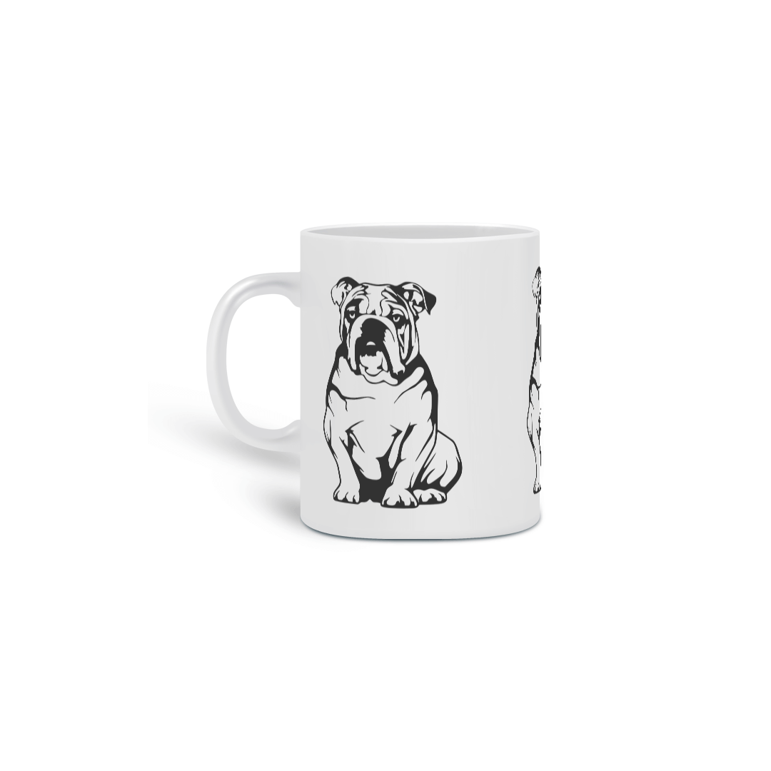 Nome do produto: CANECA CACHORRO BULLDOG INGLÊS