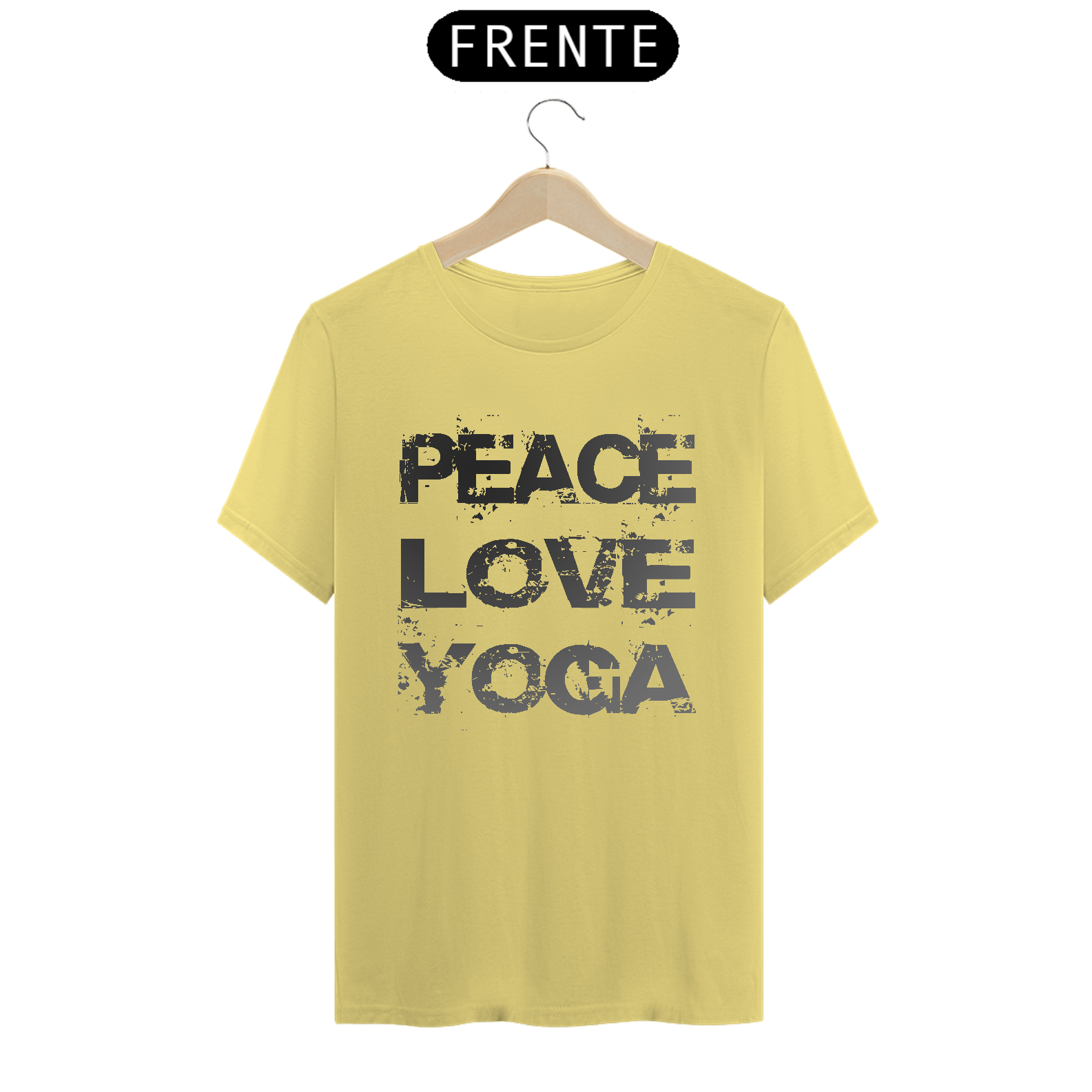 Nome do produto: Camiseta Masculina Peace Love Yoga