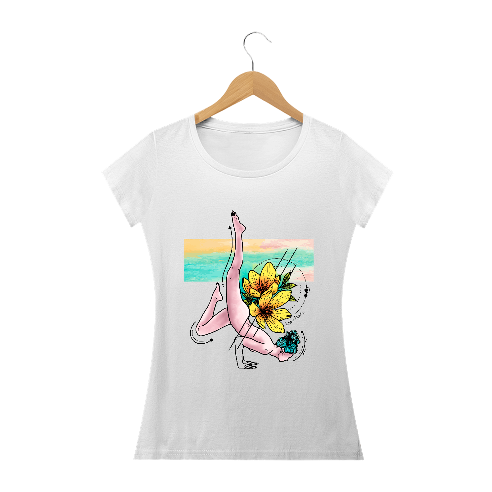 Nome do produto: Baby Long ilustração yoga trilhart