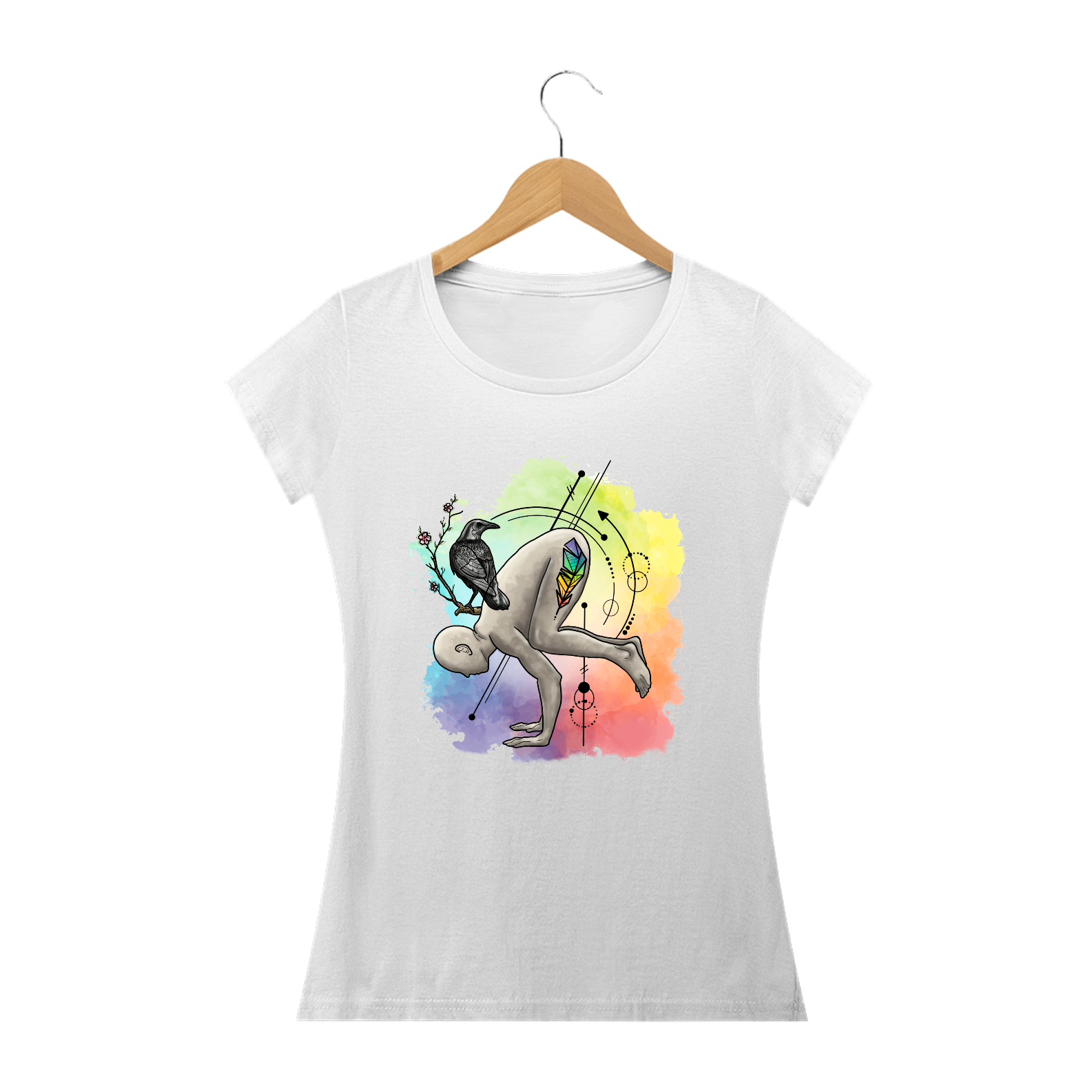 Nome do produto: Baby Long Ilustração Yoga trilhart