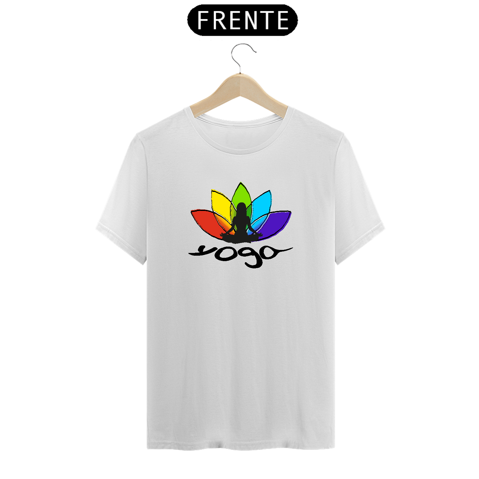 Nome do produto: Camiseta Ilustração Yoga - Flor de Lotus