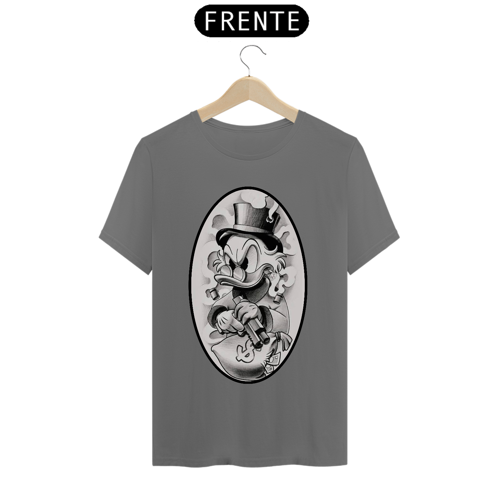 Nome do produto: Camisa Tio patinhas desenho em graffite