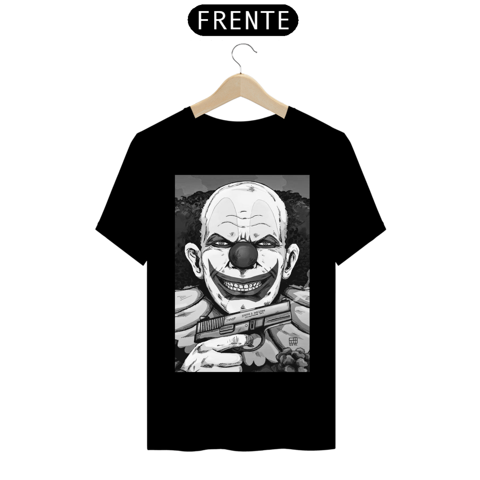 Nome do produto: Camisa Palhaço sorrindo