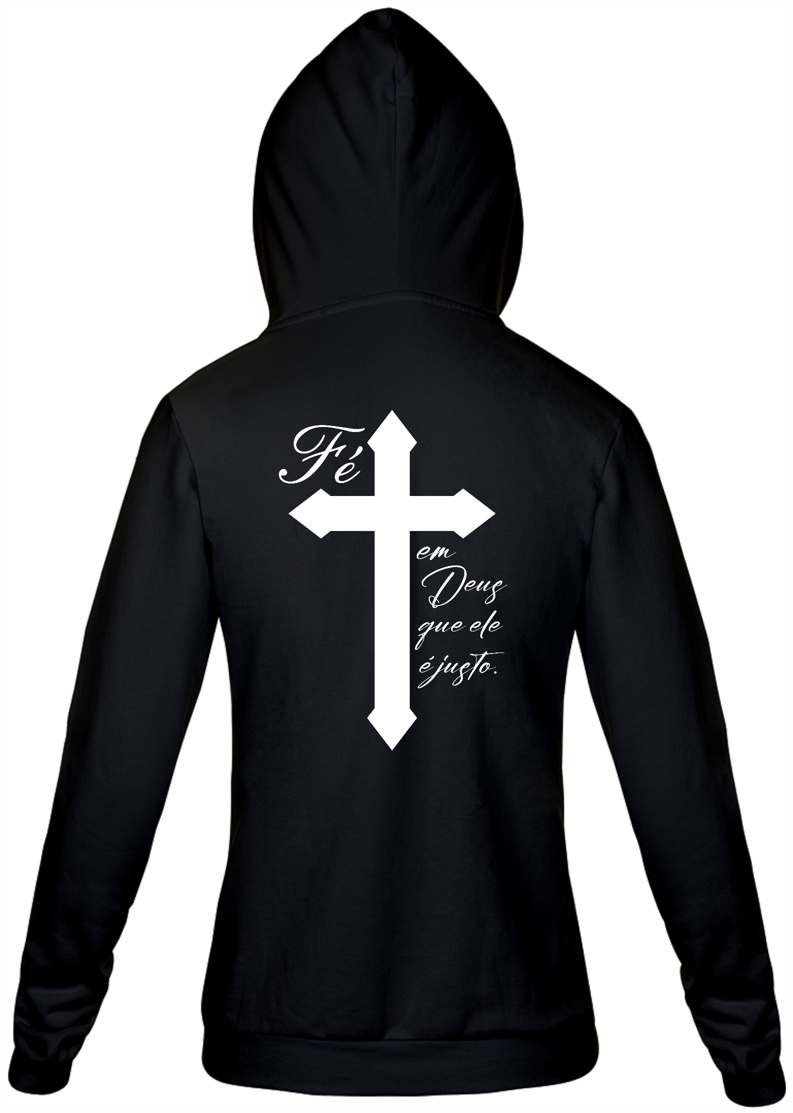 Nome do produto: Moletom Fé em Deus que ele é justo