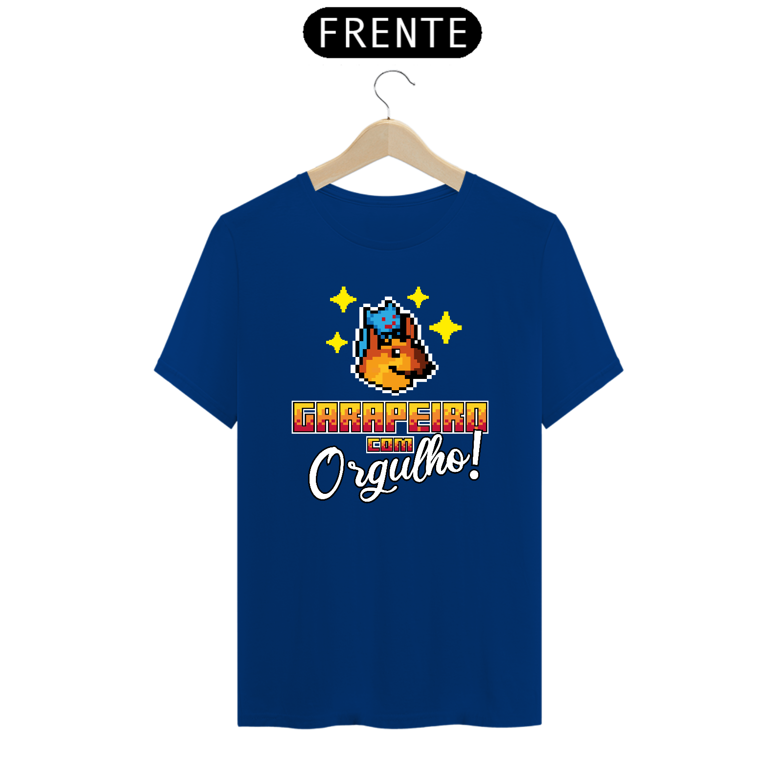Nome do produto: Camiseta Garapeiro com Orgulho Preta