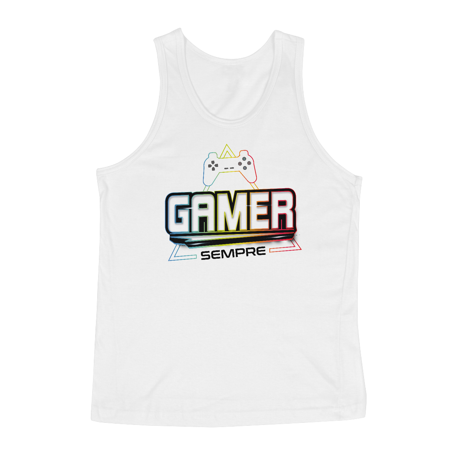 Nome do produto: Regata Gamer SEMPRE Branca