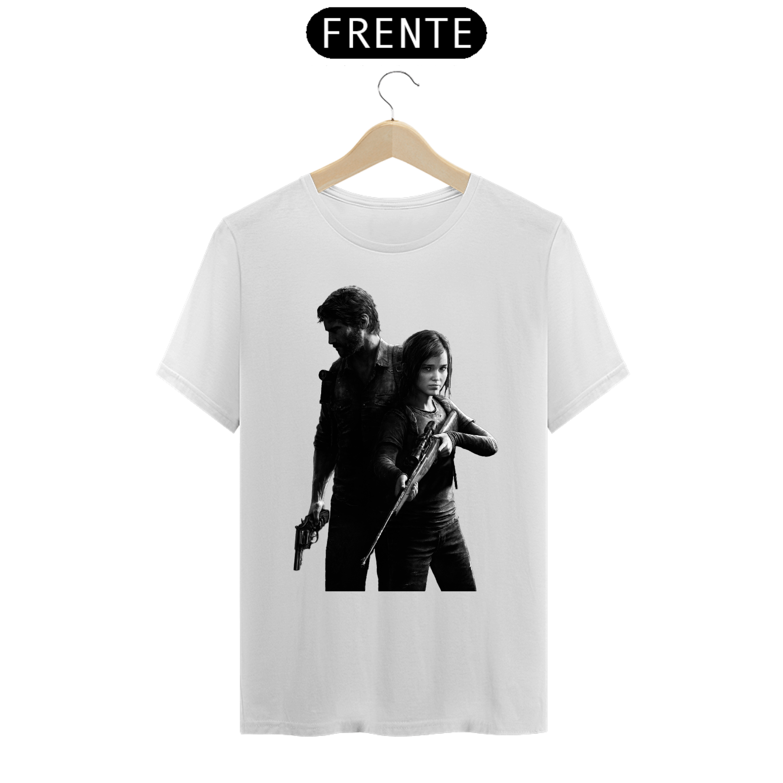 Nome do produto: Camiseta The Last Joel e Ellie Branca
