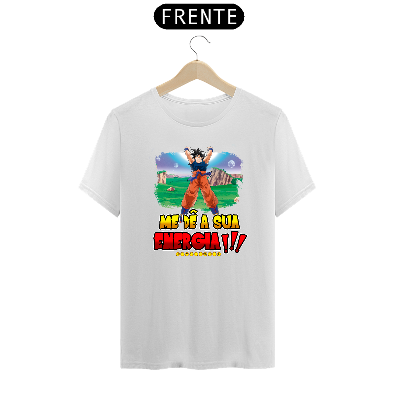 Nome do produto: Camiseta Dragon Ball me de a sua energia várias cores