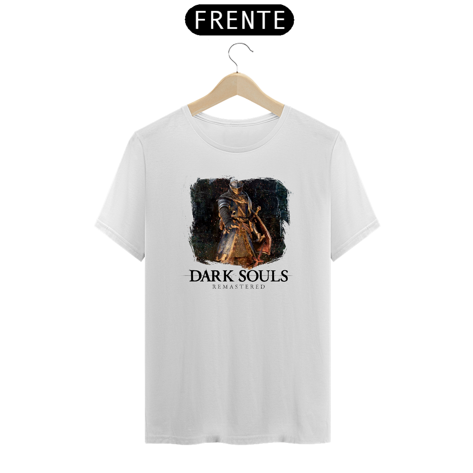 Nome do produto: Camiseta Dark Souls branca ou cinza