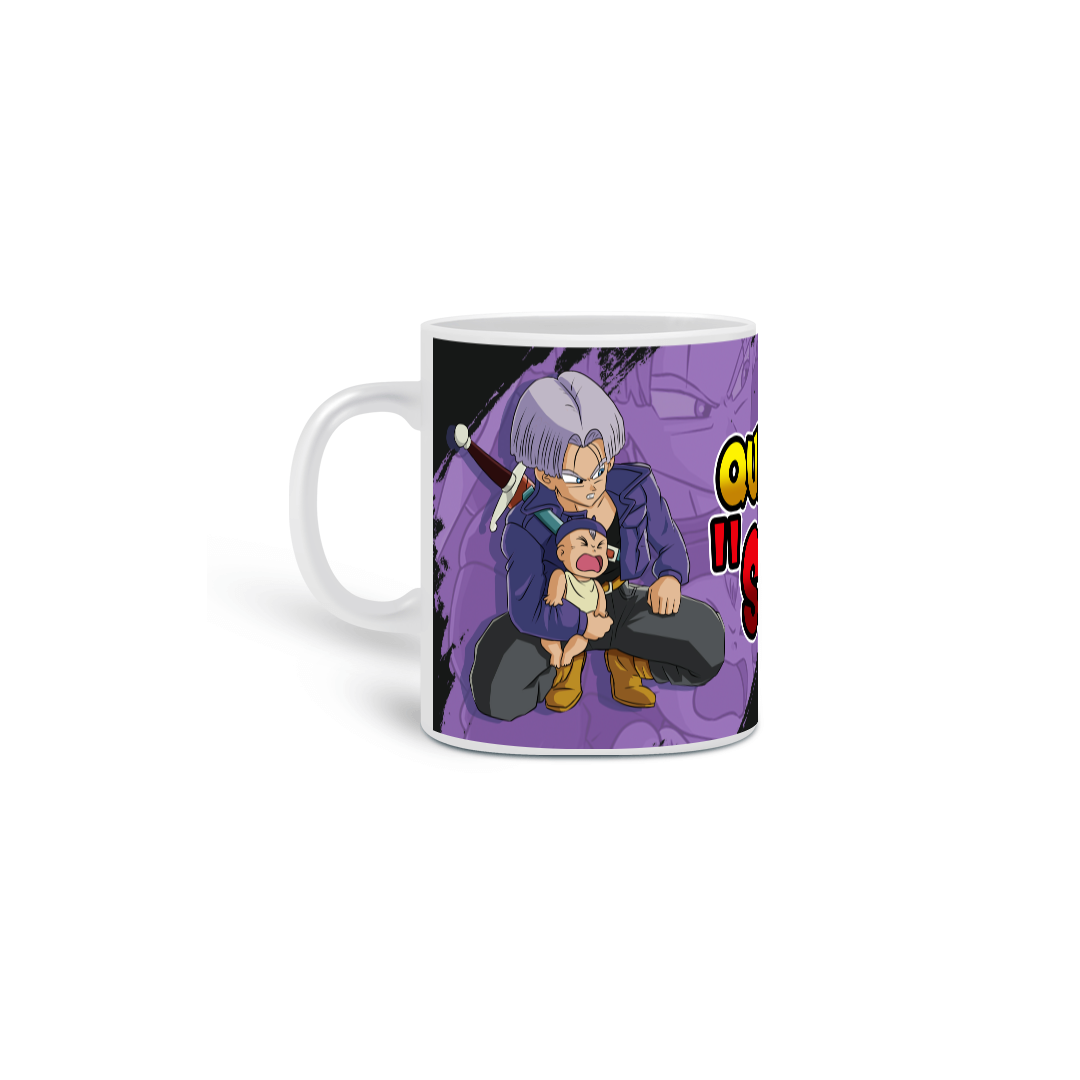 Nome do produto: Caneca Dragon Ball Trunks MEME se cuida
