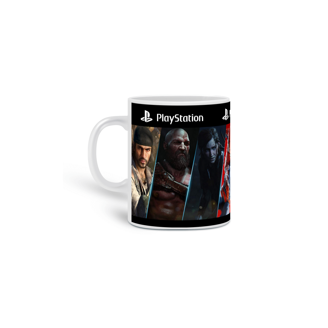 Nome do produto: Caneca Playstation Jogos exclusivos
