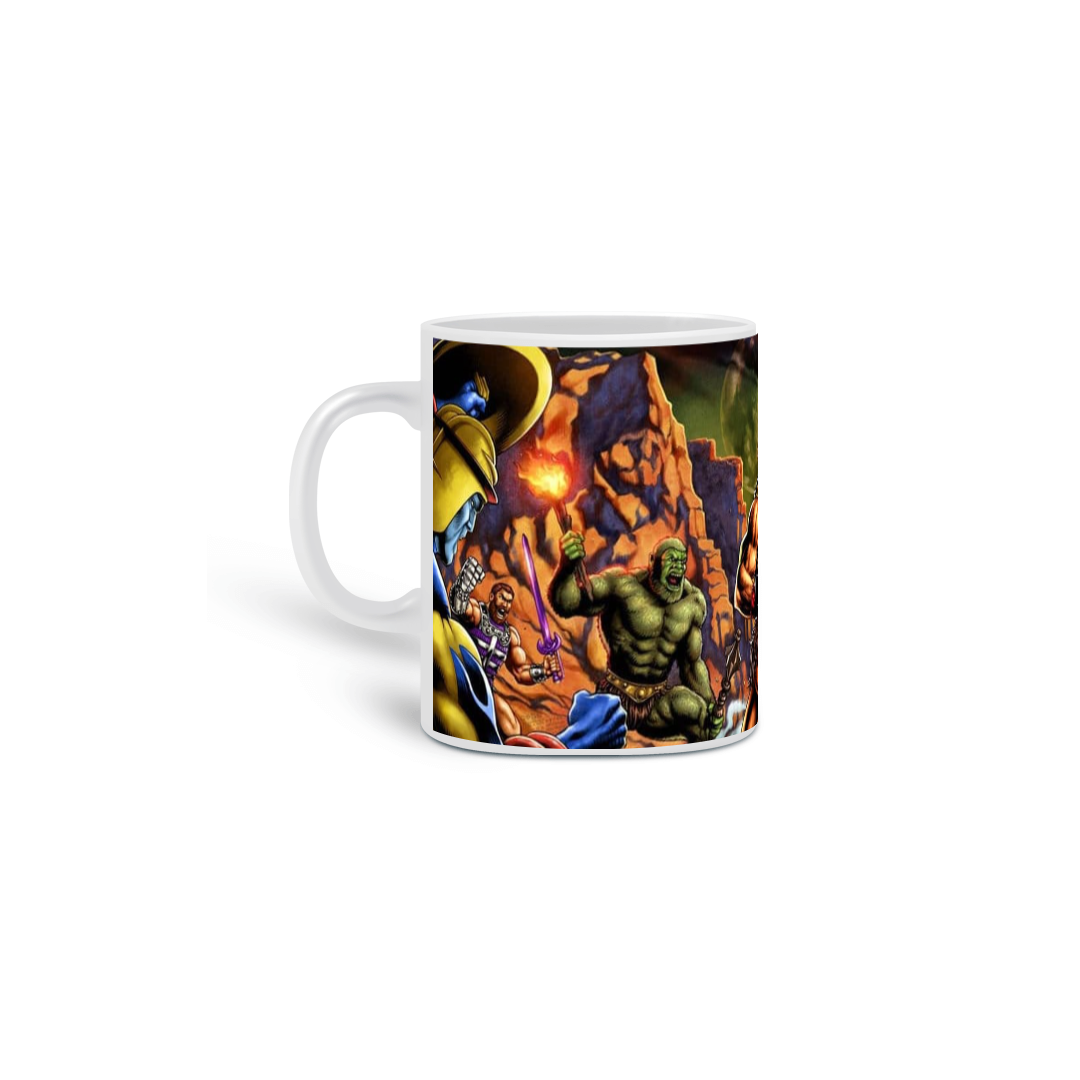 Nome do produto: Caneca He Man arte He man Punho Boleador