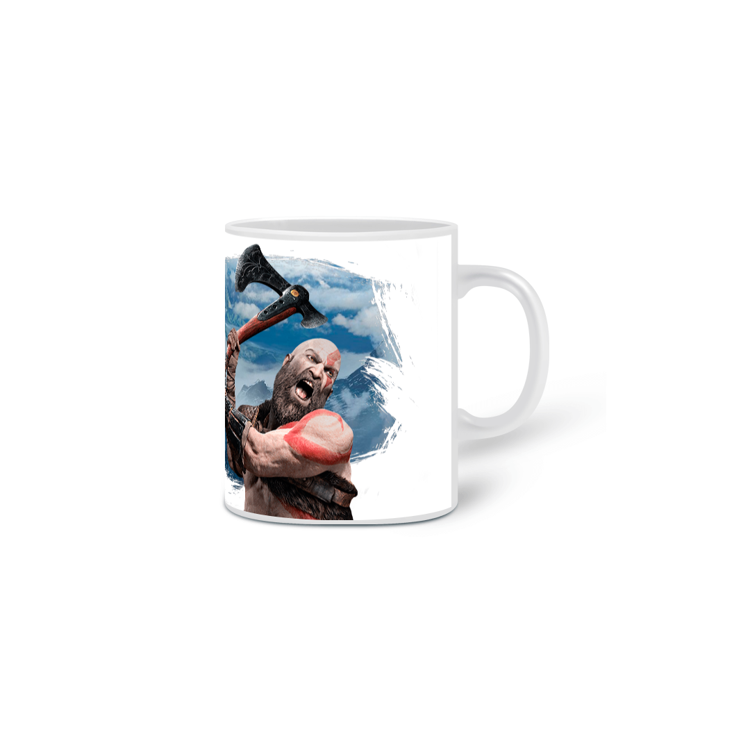 Nome do produto: Caneca God of War Kratos Branca
