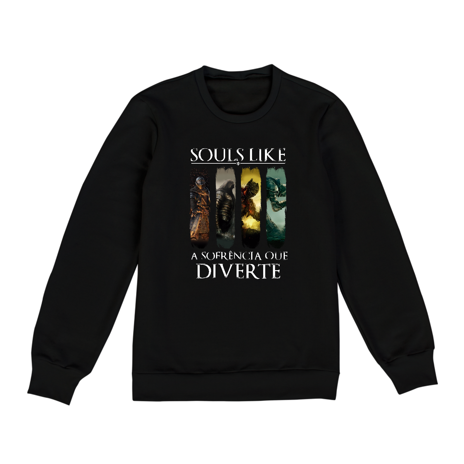 Nome do produto: Moletom Soul Like Sofrência que Diverte Preta