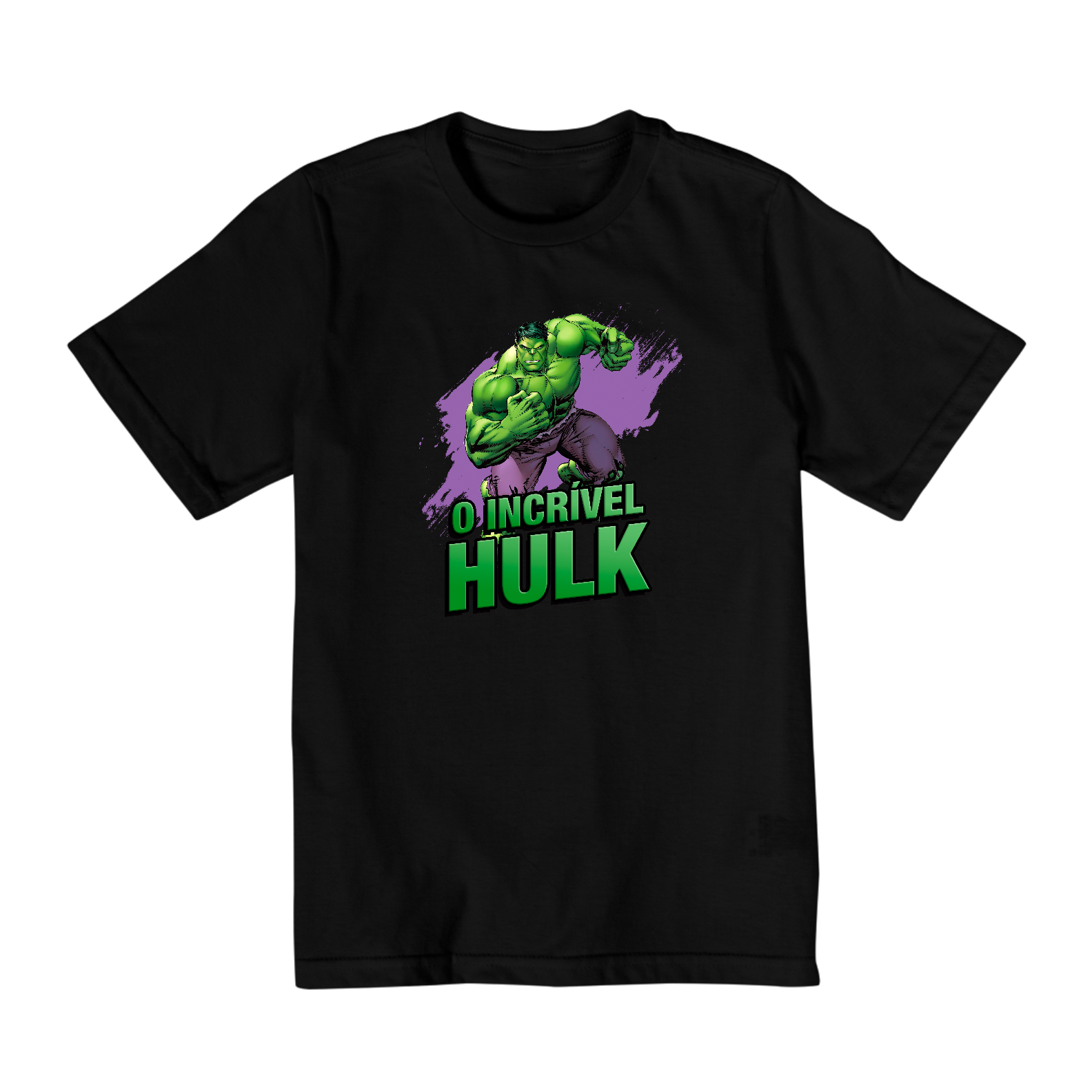 Nome do produto: camiseta Infantil O incrivel hulk preta ou branca