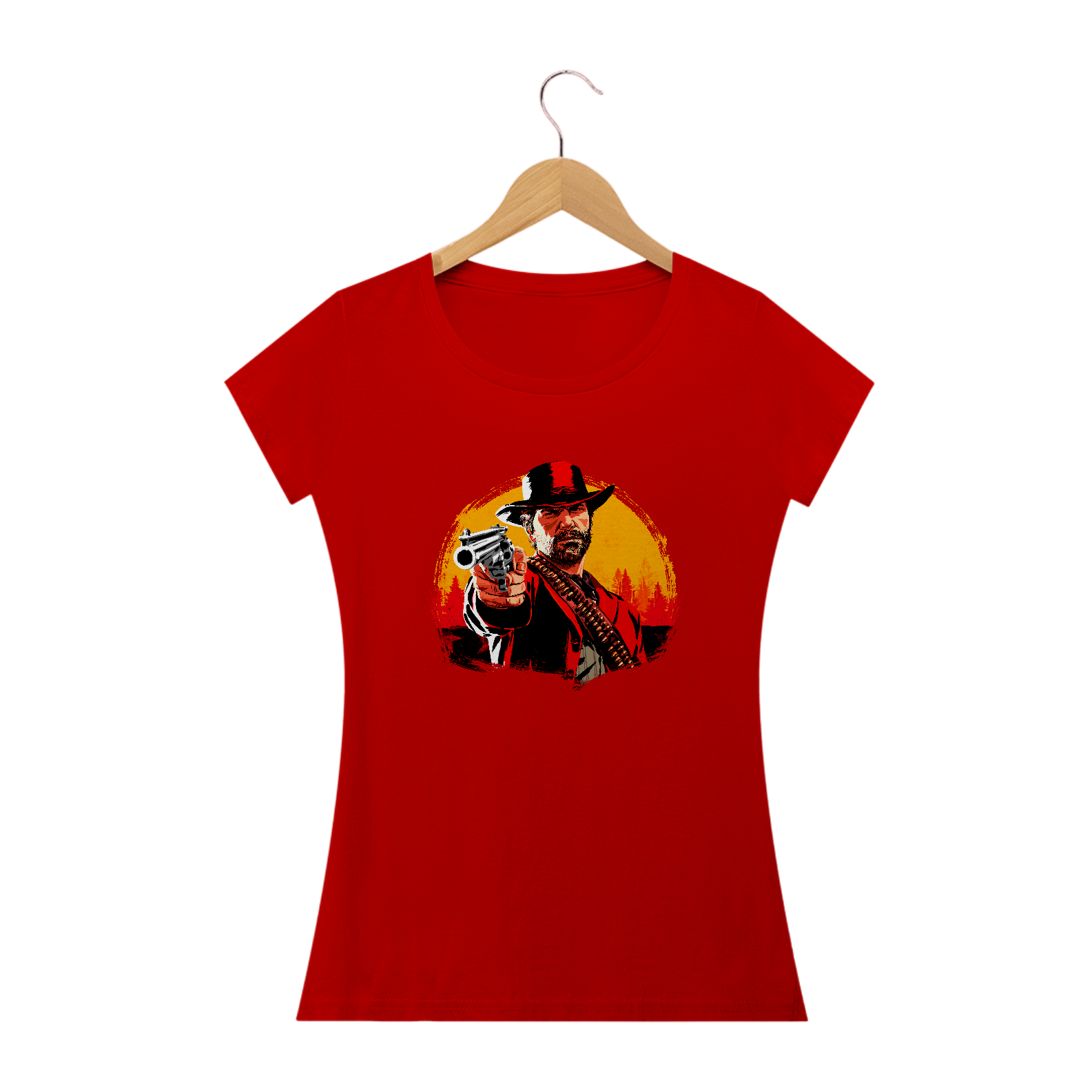 Nome do produto: Camiseta Baby Long Red Dead 2 várias cores