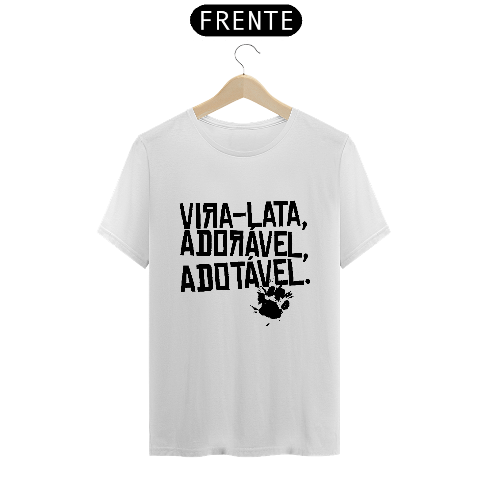 Nome do produto: Camiseta adorável e adotável