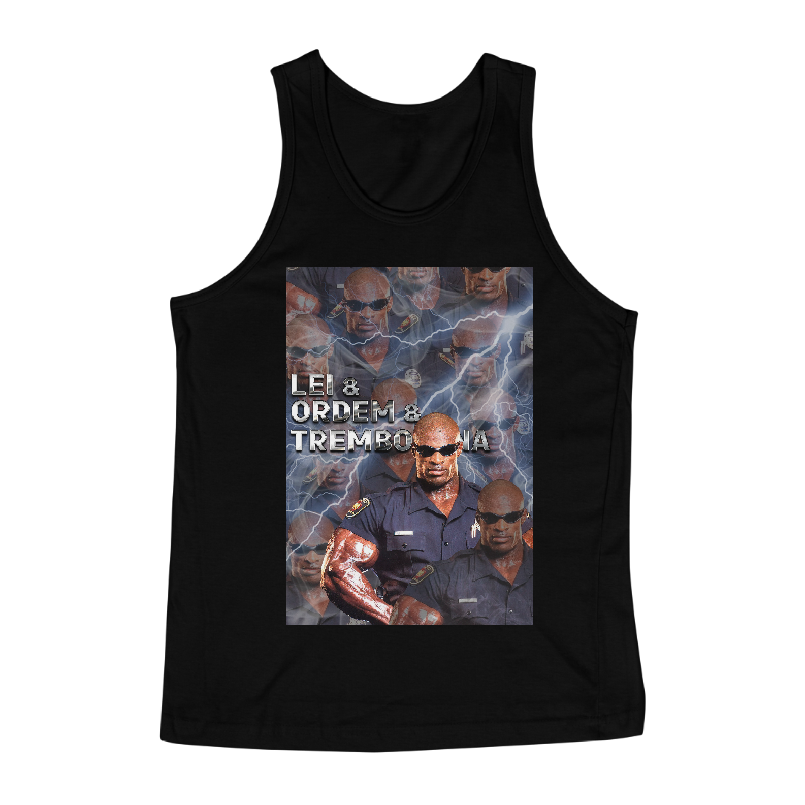 Nome do produto: Regata Lei & Ordem & Trembolona