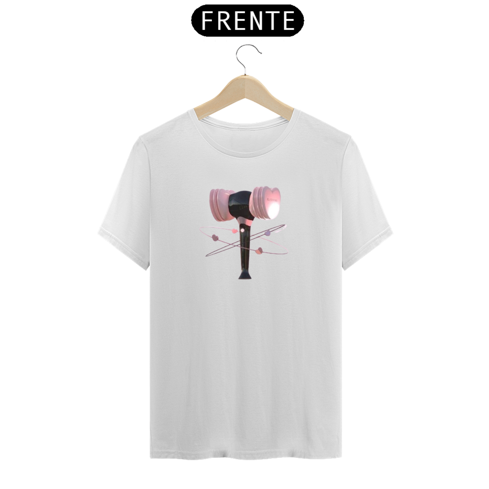 Nome do produto: Camiseta lightstick Blackpink 
