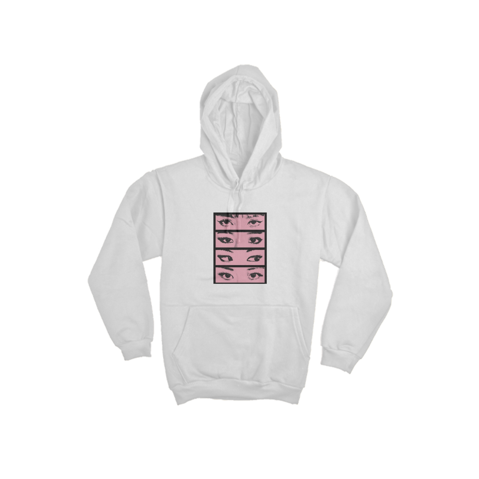 Nome do produto: Moletom Canguru Olhos Blackpink 