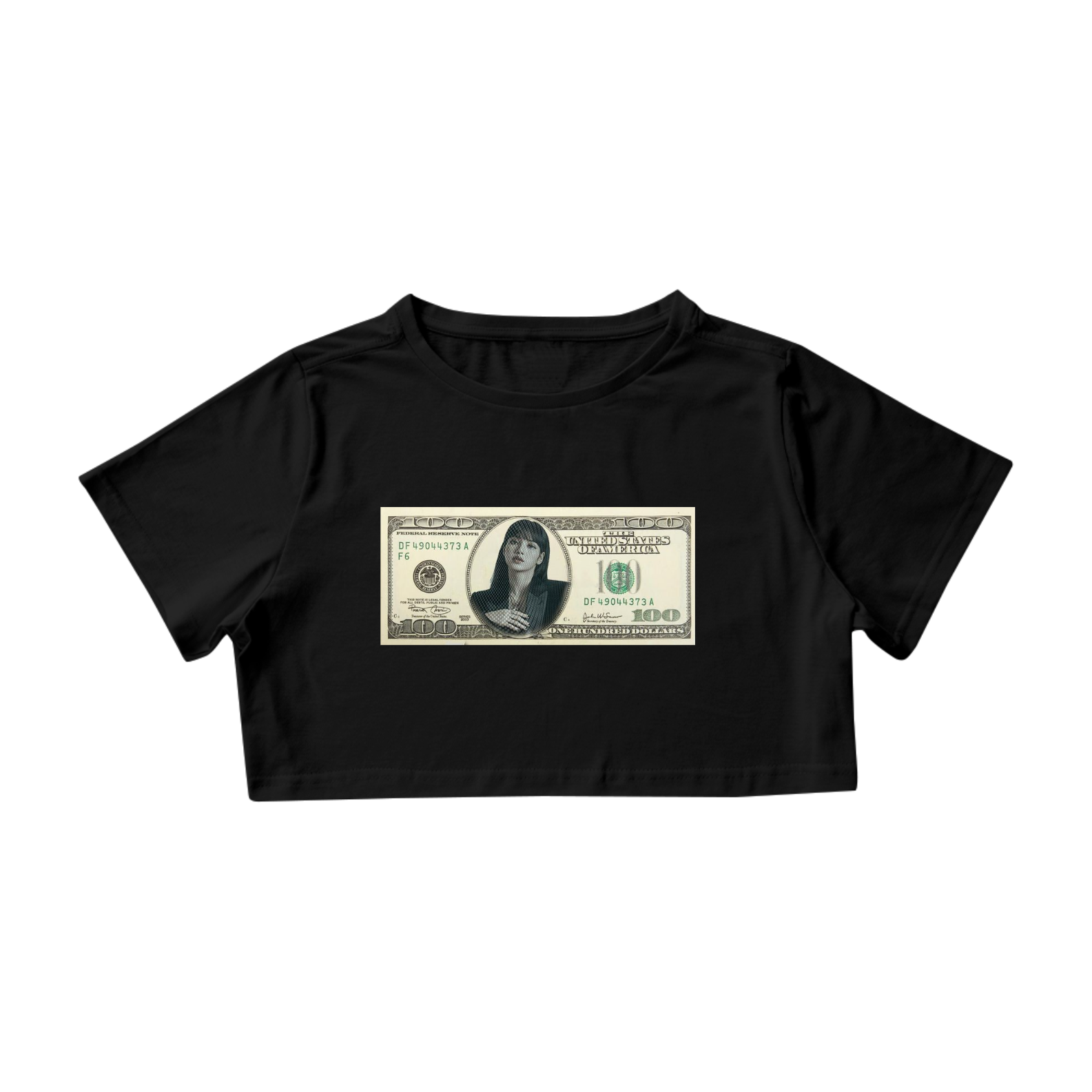 Nome do produto: Cropped Dollar Lisa Blackpink 