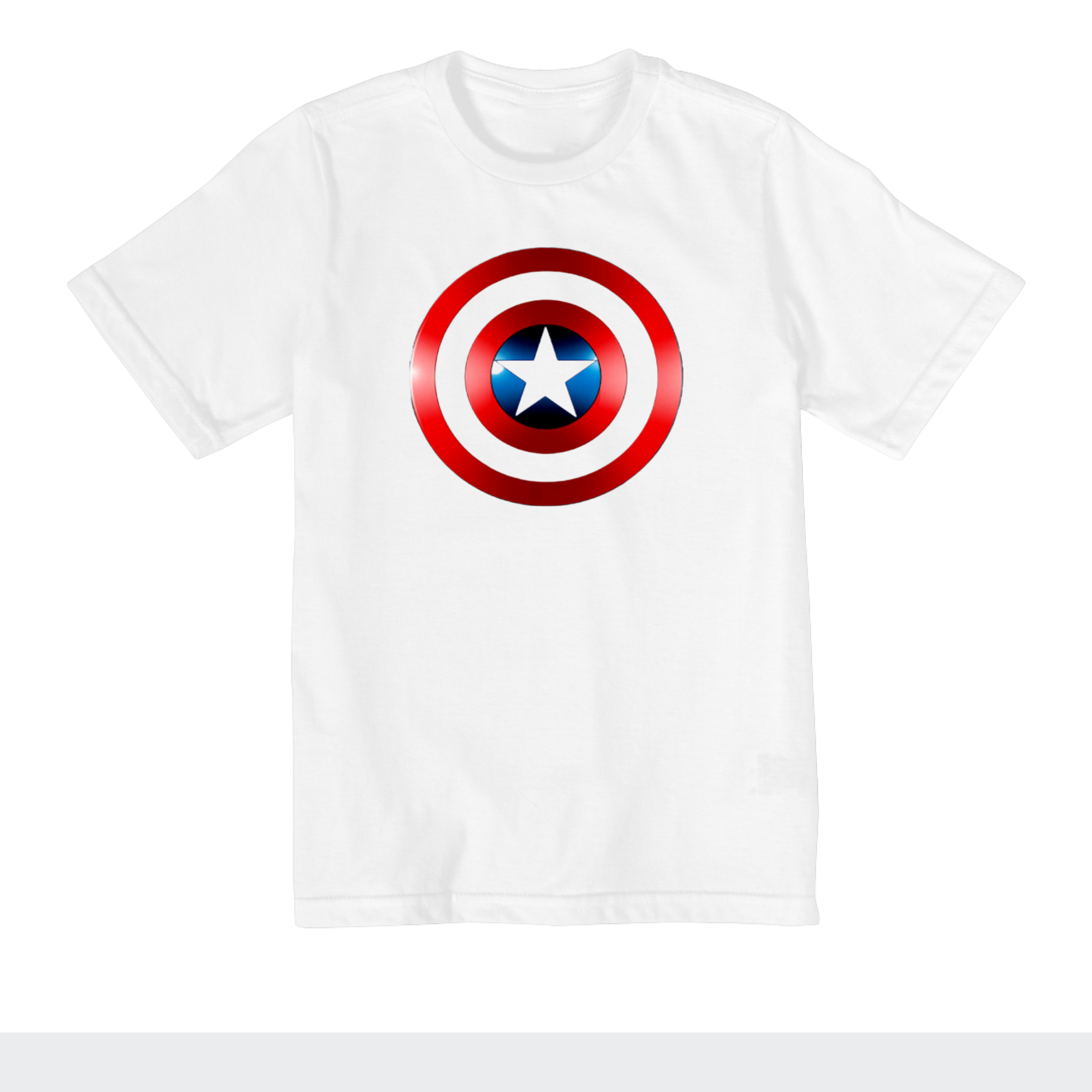 Nome do produto: Camiseta Infantil Escudo Capitão America