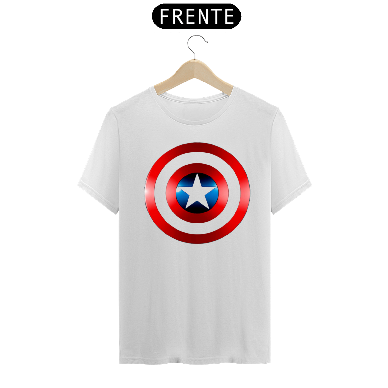 Nome do produto: Camiseta Escudo Capitão America