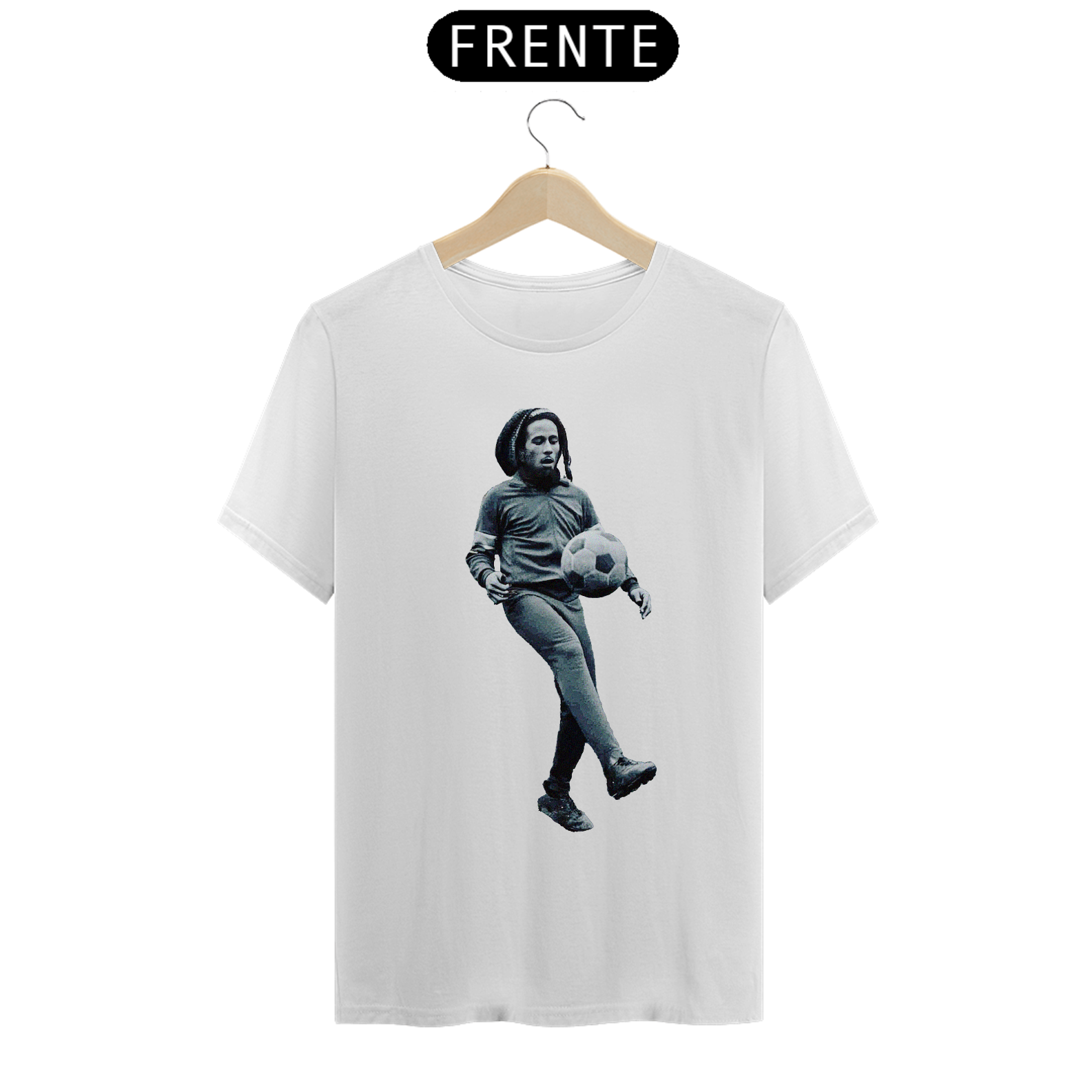 Camiseta - Bob Marley Futebol de Leve