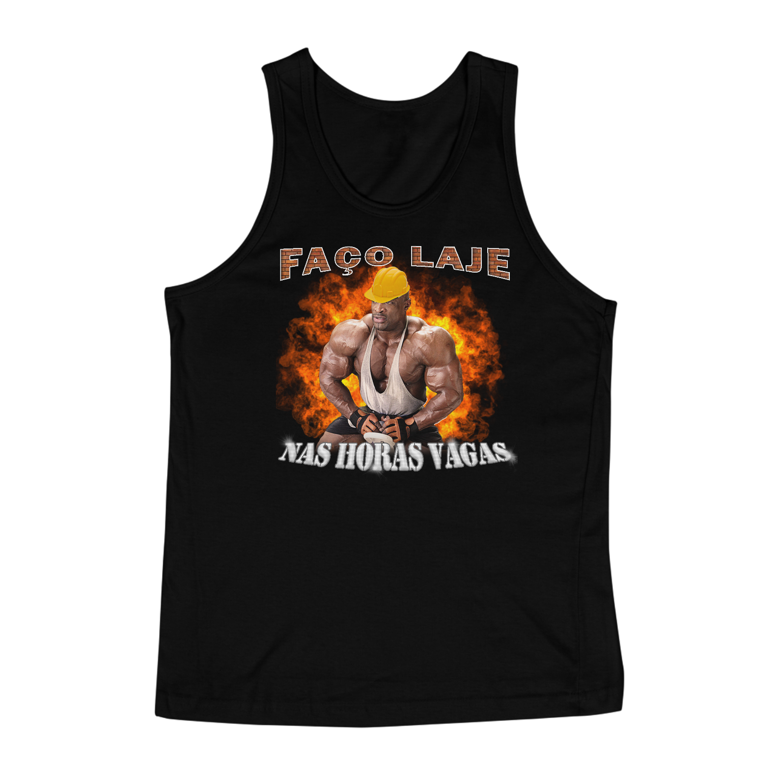 Nome do produto: Regata - Faço Laje nas Horas Vagas