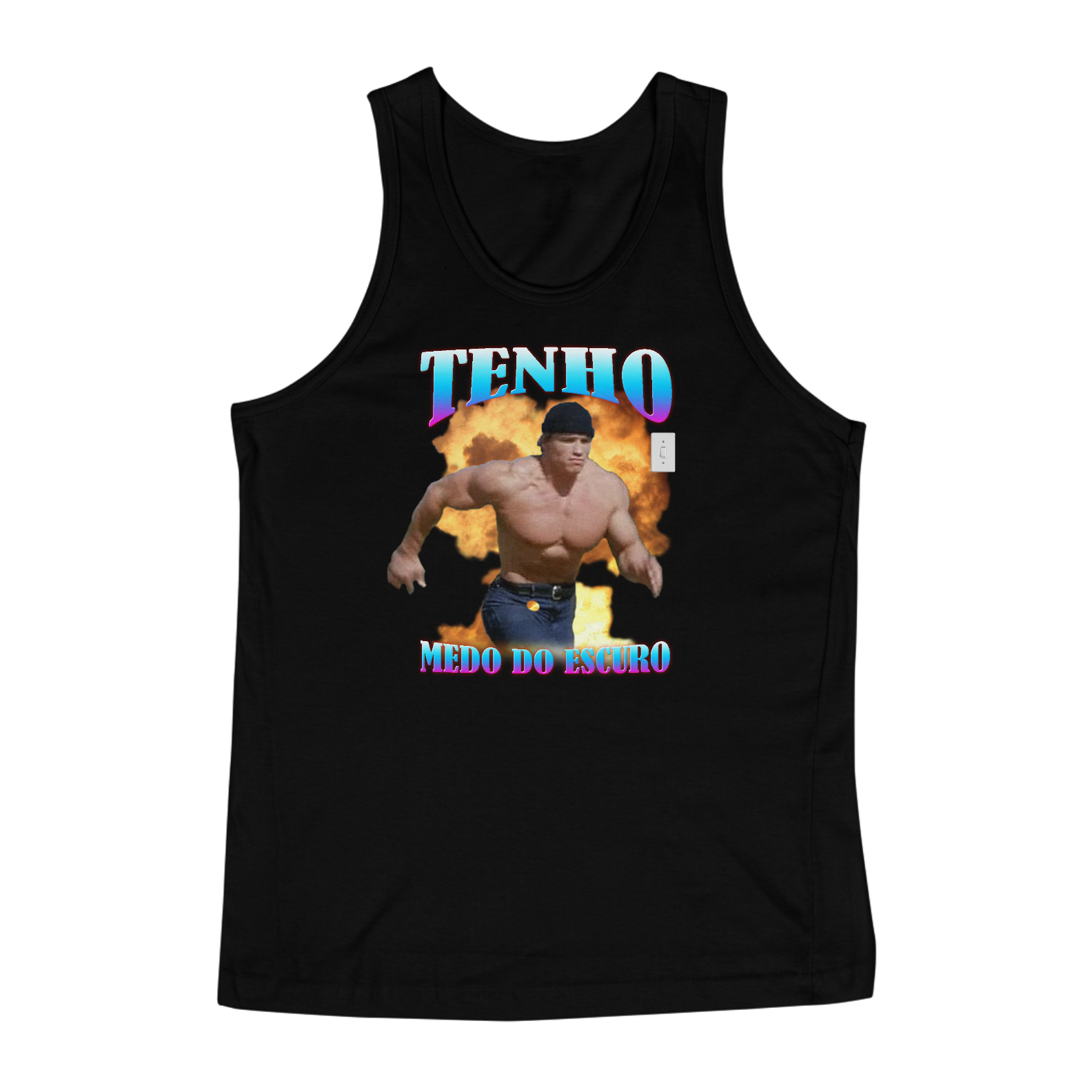 Nome do produto: Regata - Tenho Medo do Escuro