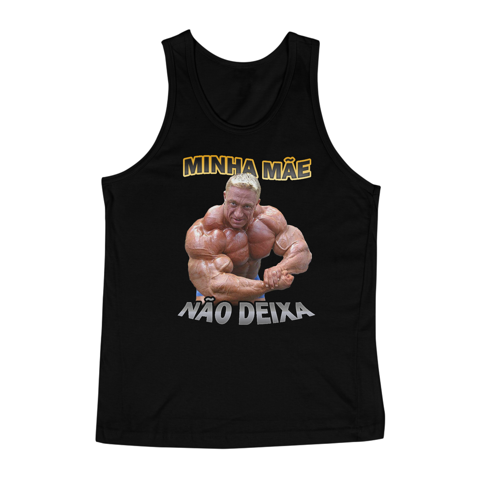 Nome do produto: Regata - Minha Mãe Não Deixa