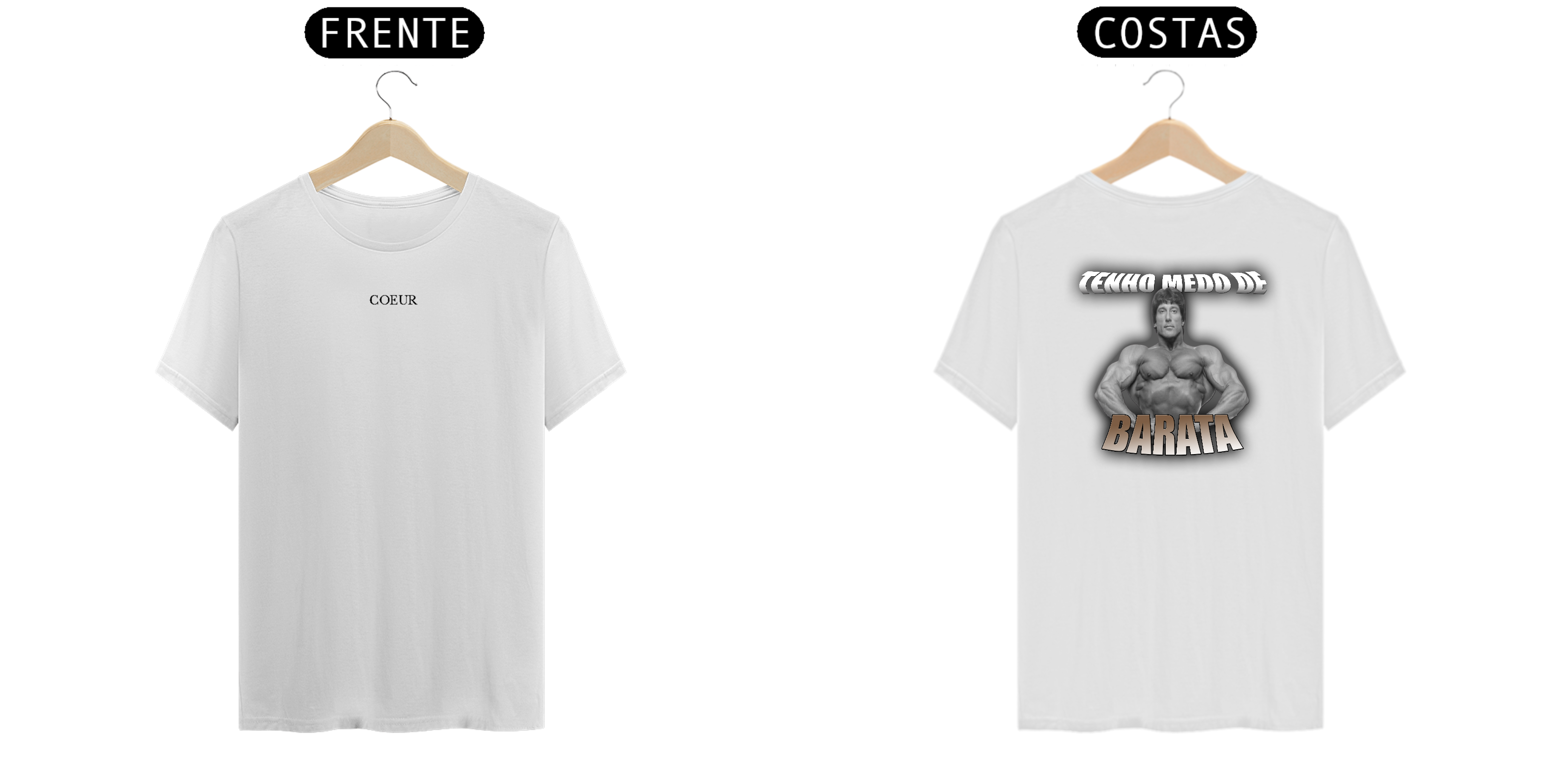 Nome do produto: Tenho Medo de Barata (Branca)