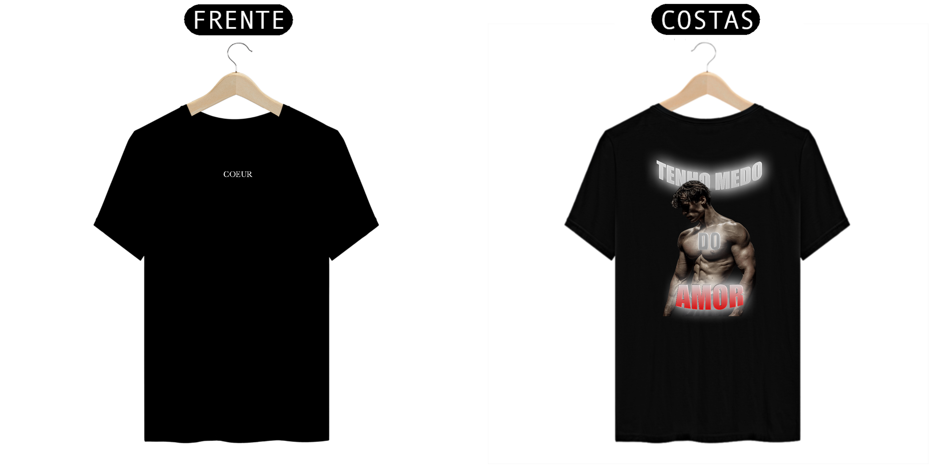 Nome do produto: Tenho Medo do Amor (Preta)