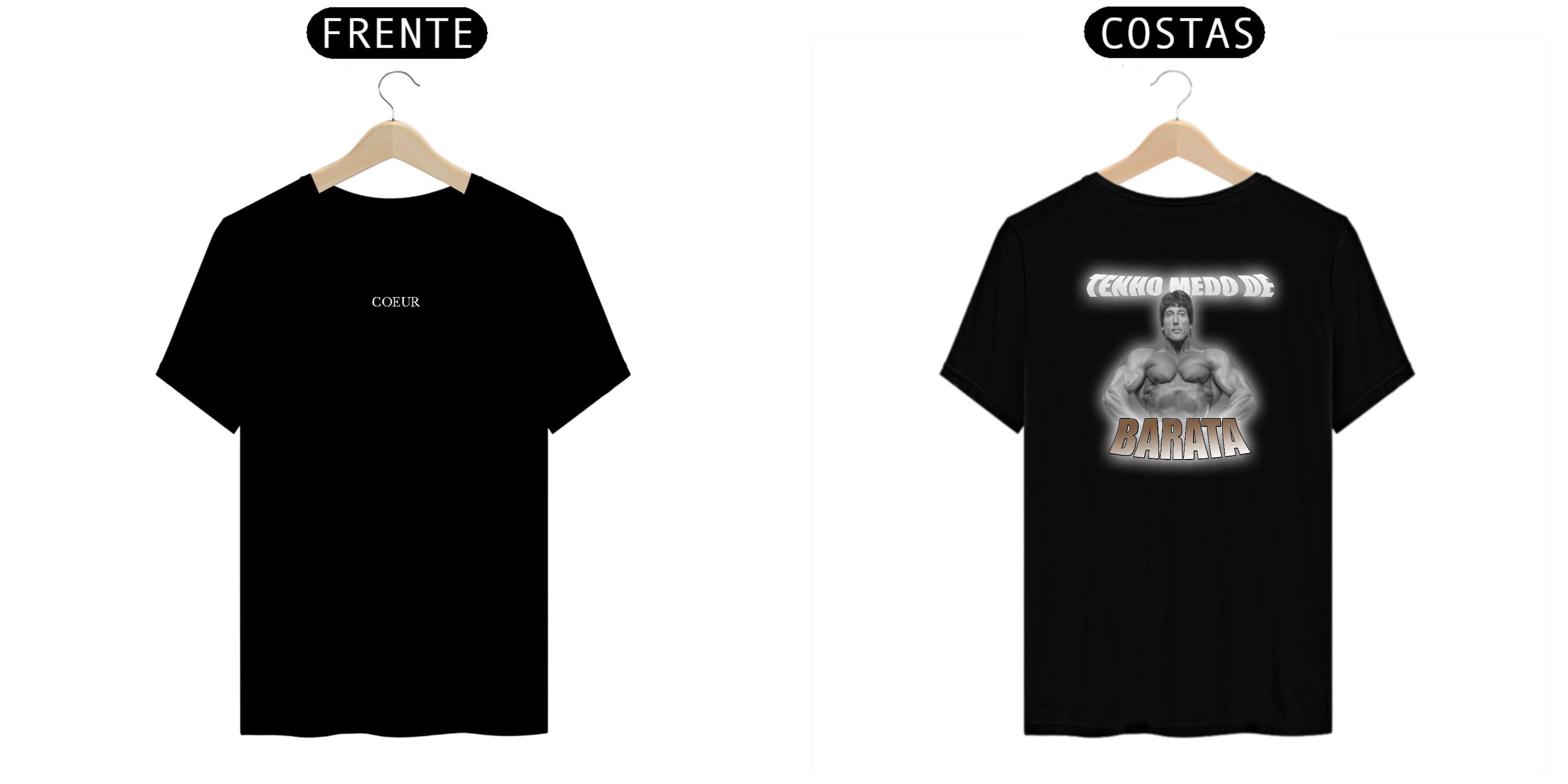 Nome do produto: Tenho Medo de Barata (Preta)