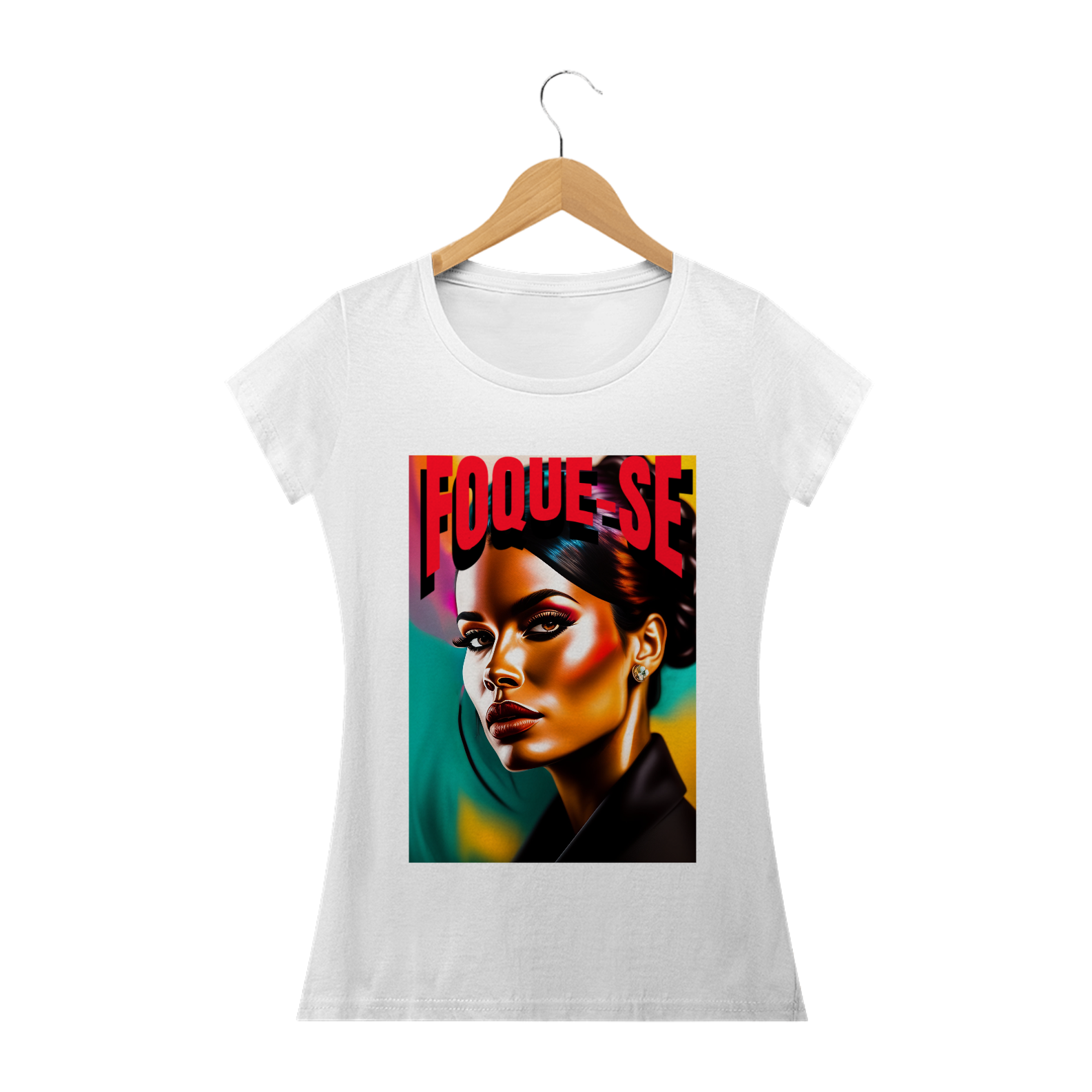 Nome do produto: Camisa Baby Look- FOQUE-SE.