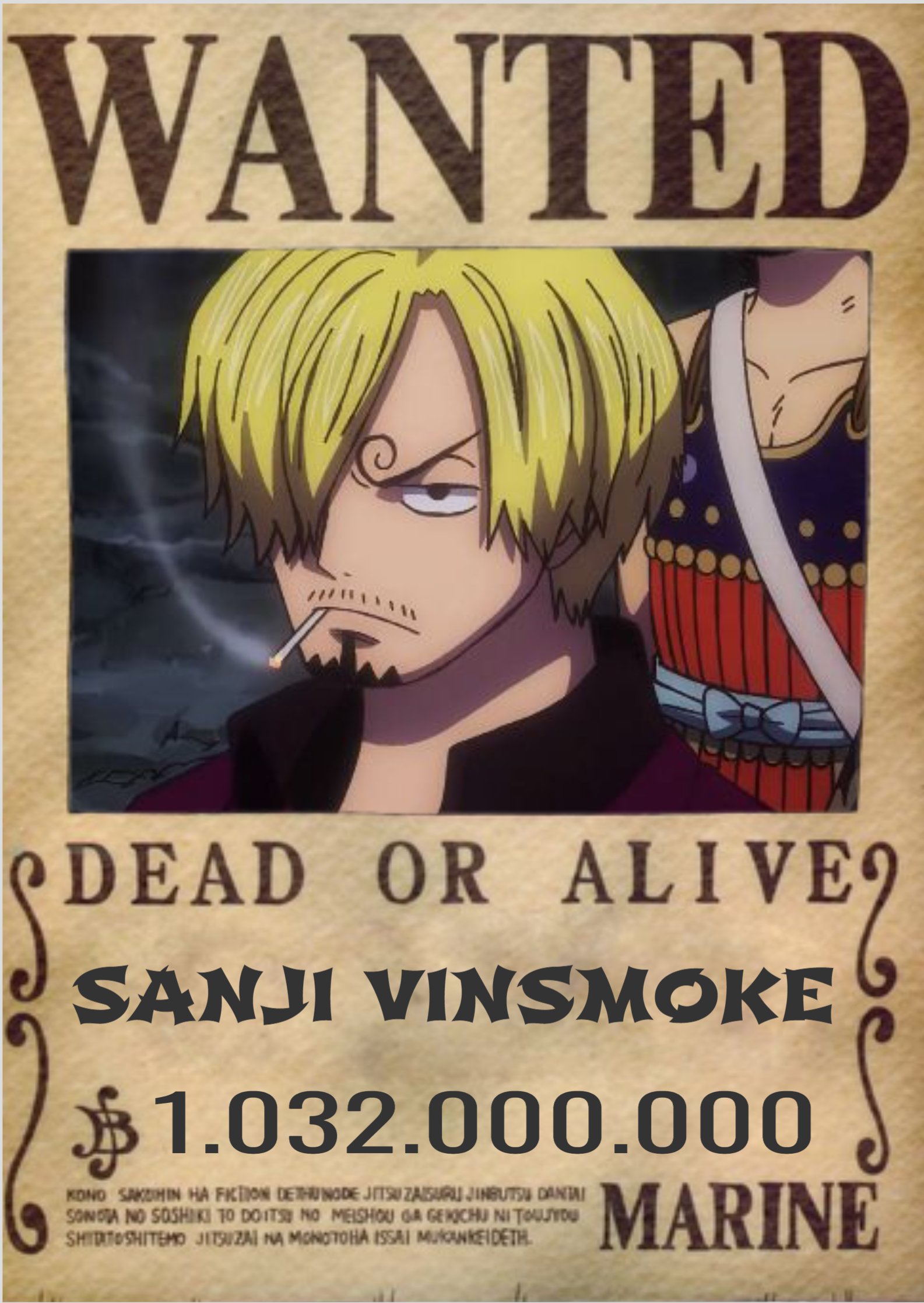 Nome do produto: POSTER ONE PIECE SANJI VINSMOKE